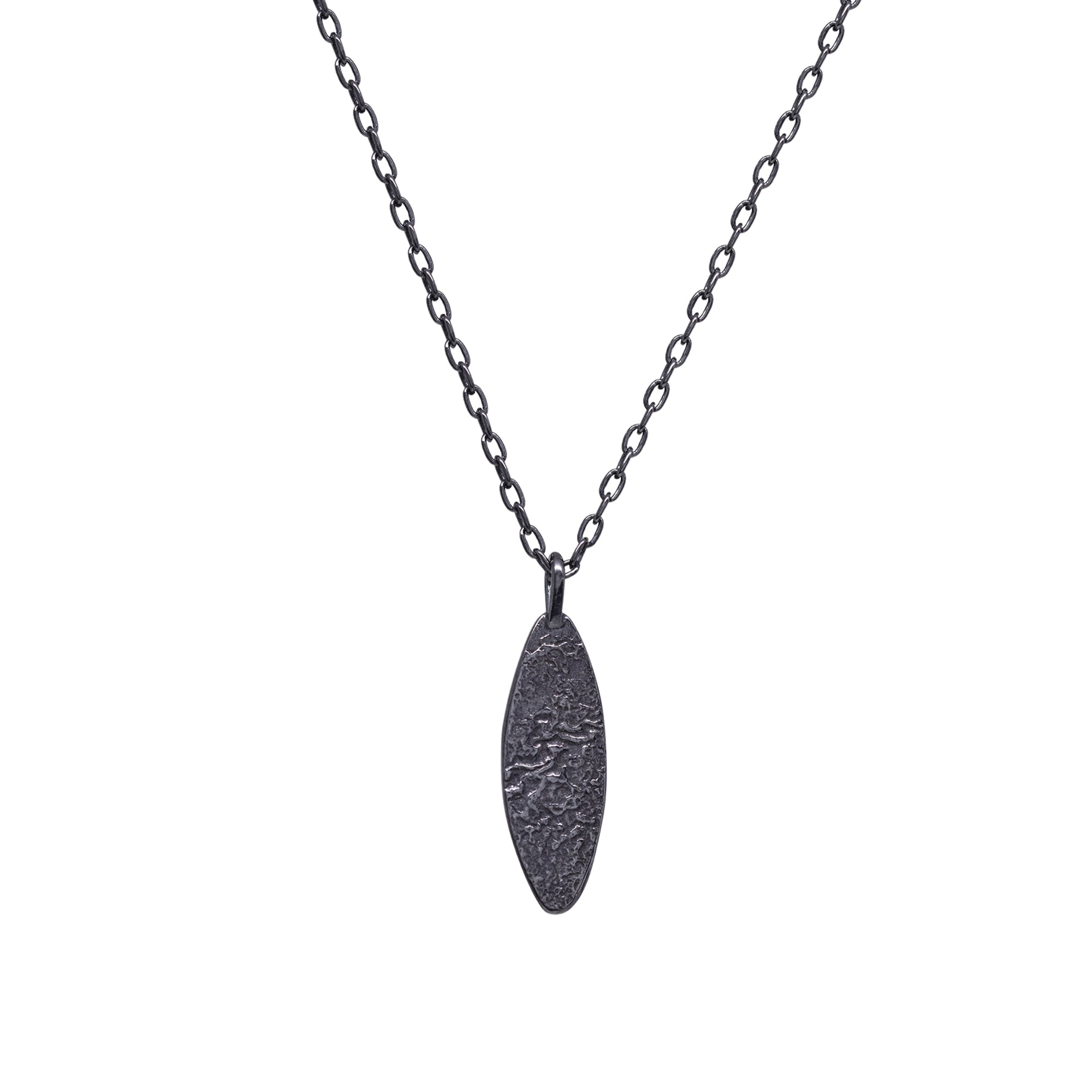 Basalt Necklace - Dark Sterling