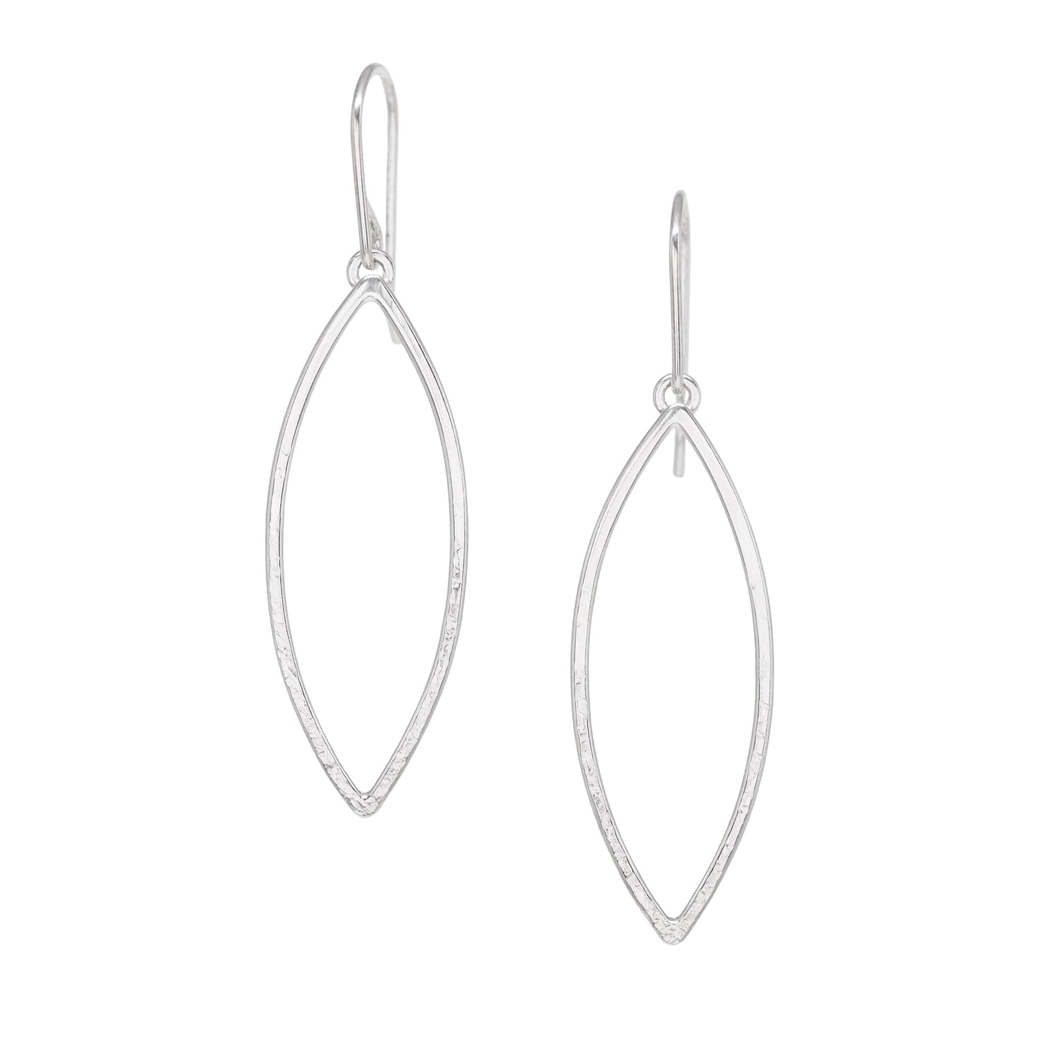 Leaf Earrings - Bright Sterling