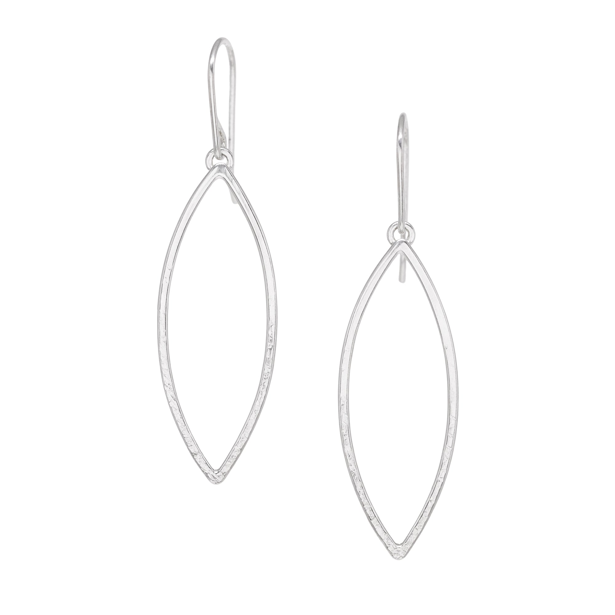 Leaf Earrings - Bright Sterling