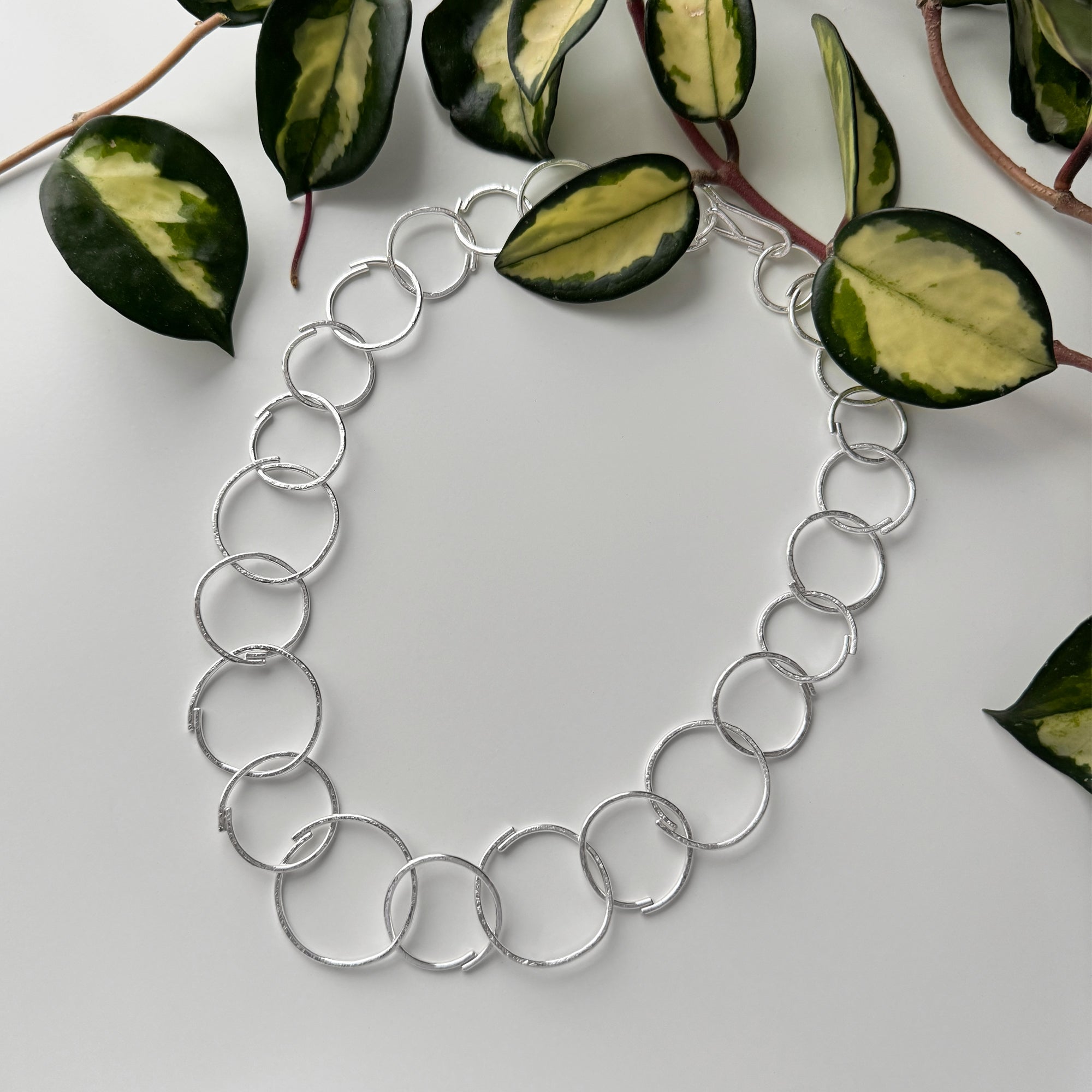 Sketch Large Links Full Chain Necklace - Sterling