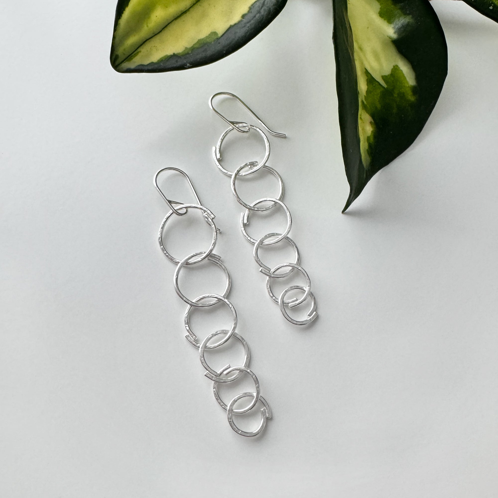 Sketch Mini Links Earrings - Sterling