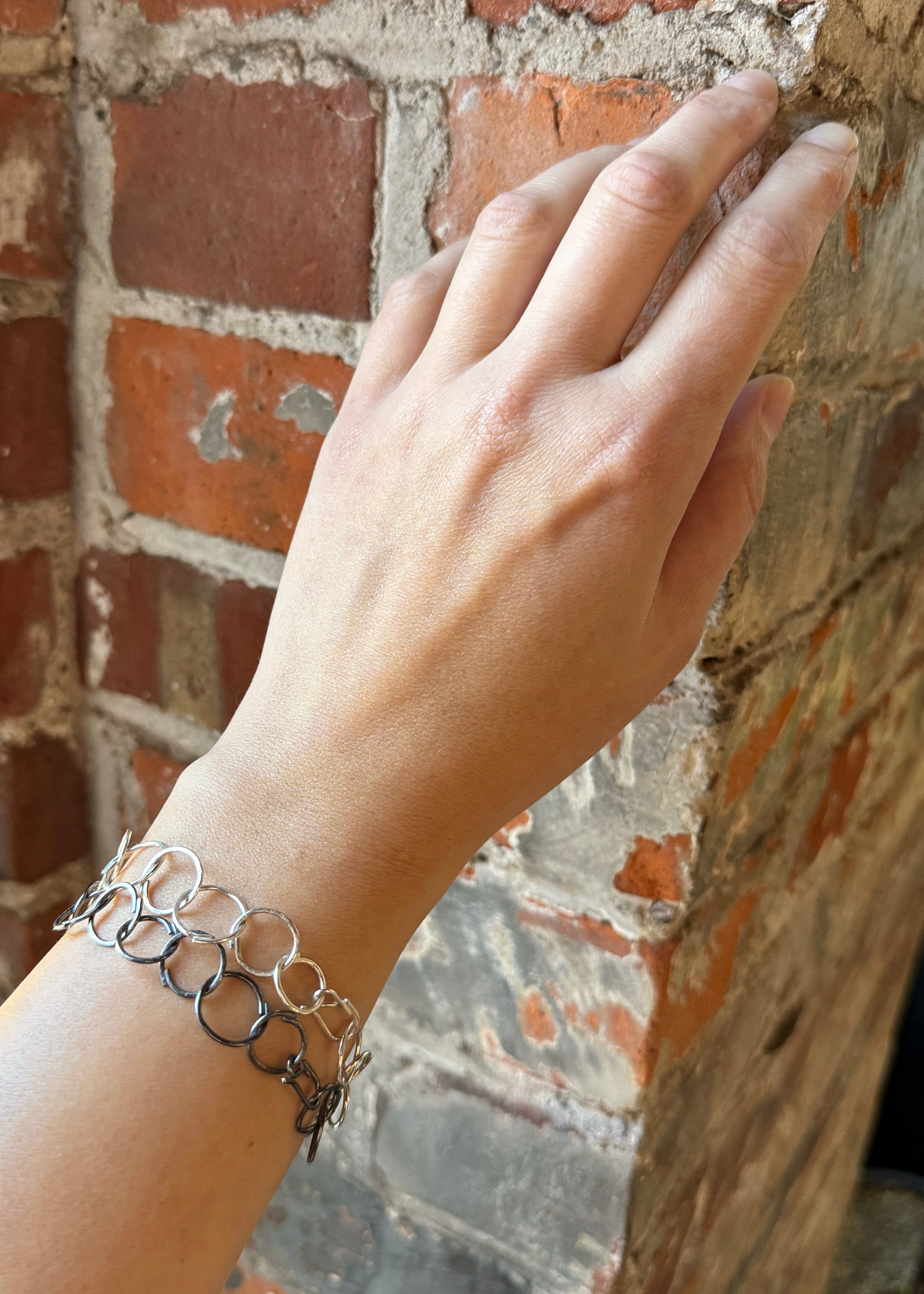 Sketch Links Bracelet - Sterling