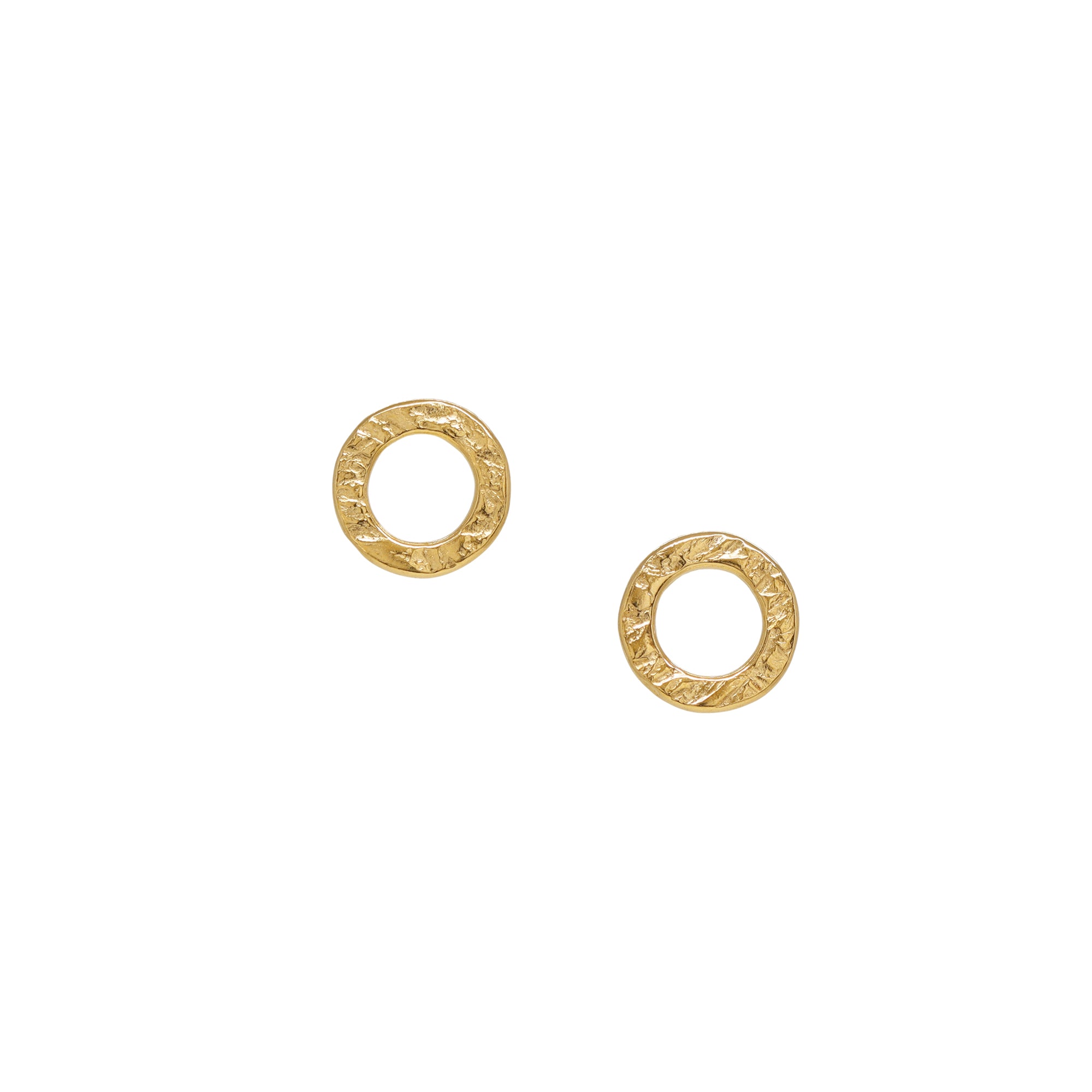Terrain Circle Studs - Vermeil