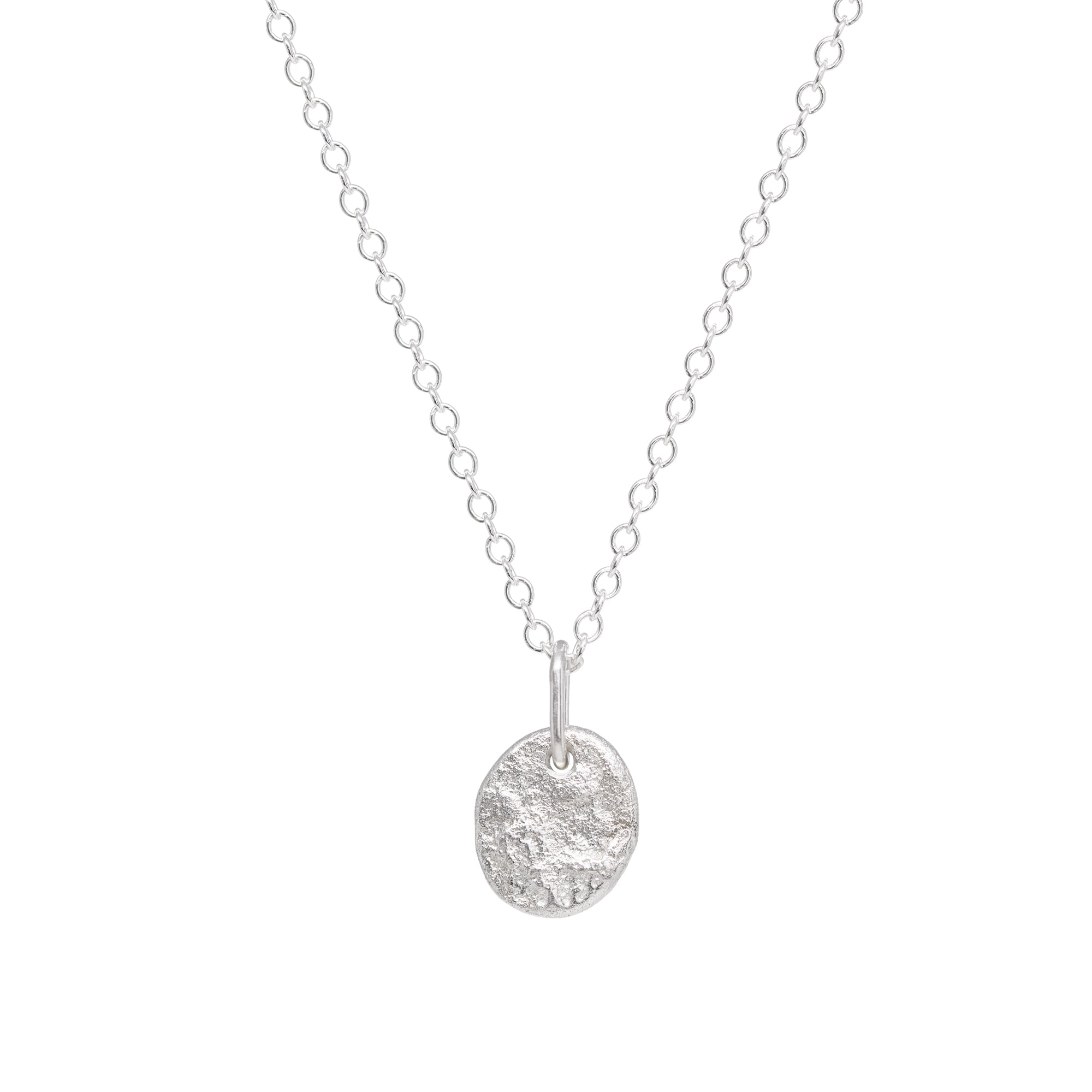 Luna Pendant Necklace - Bright Sterling