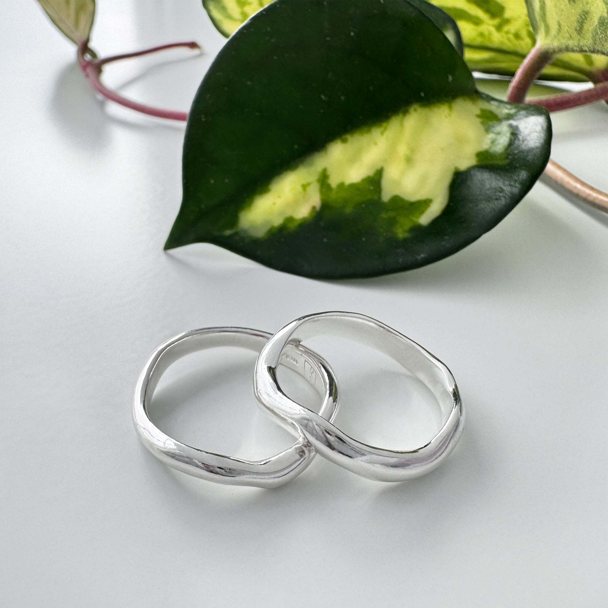 Tidal Organic Ring - Narrow - Sterling Silver