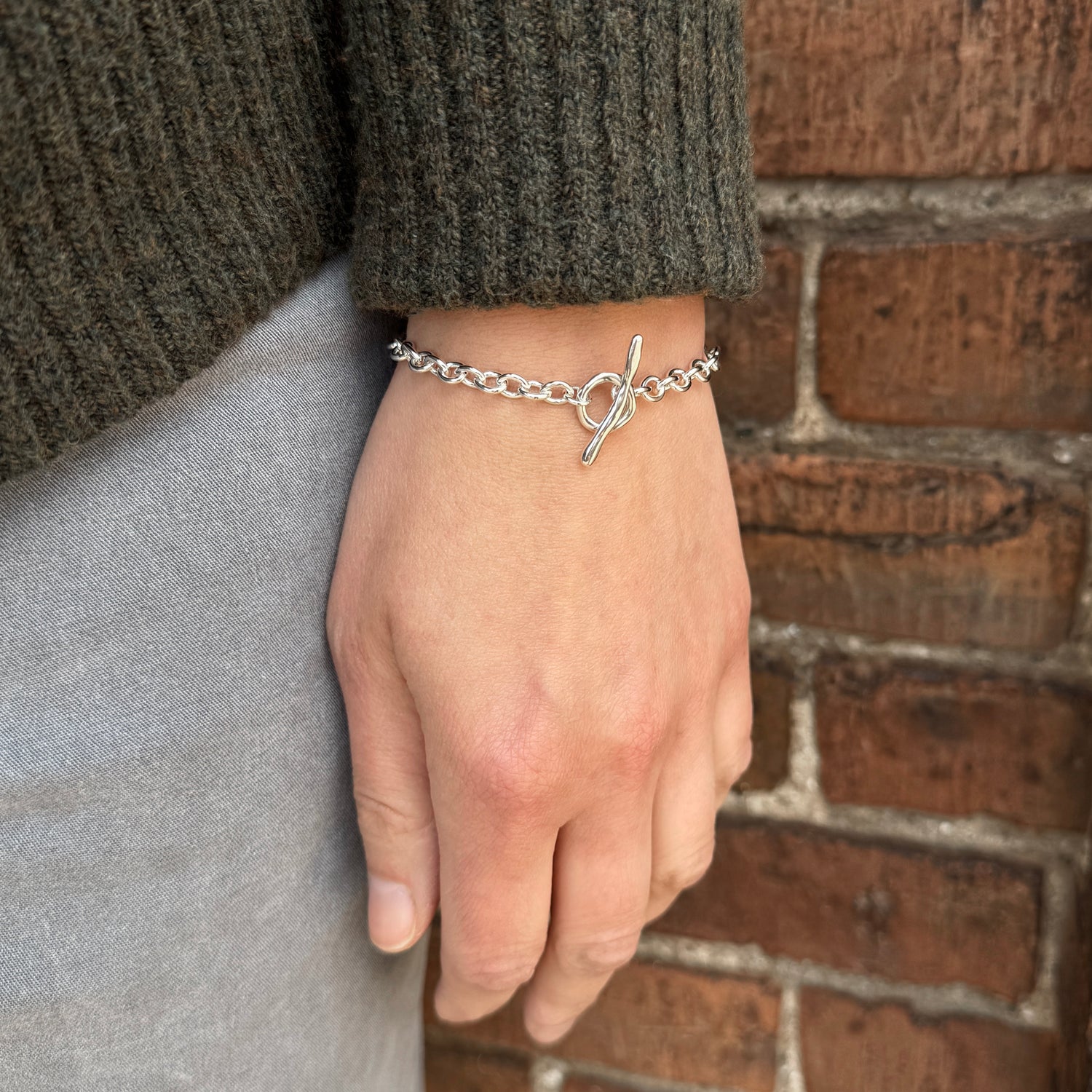 Tidal Toggle Bracelet - Sterling Silver