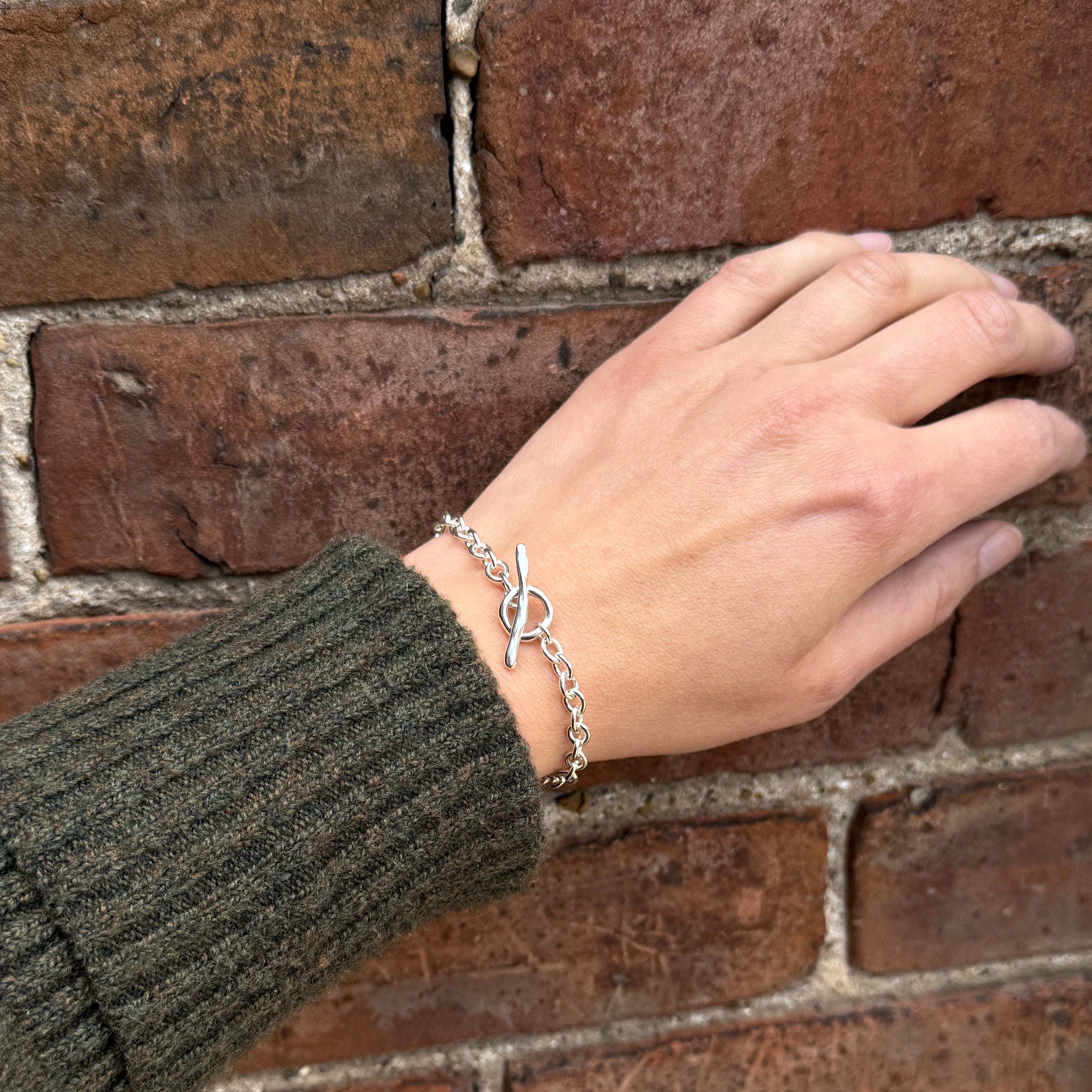 Tidal Toggle Bracelet - Sterling Silver