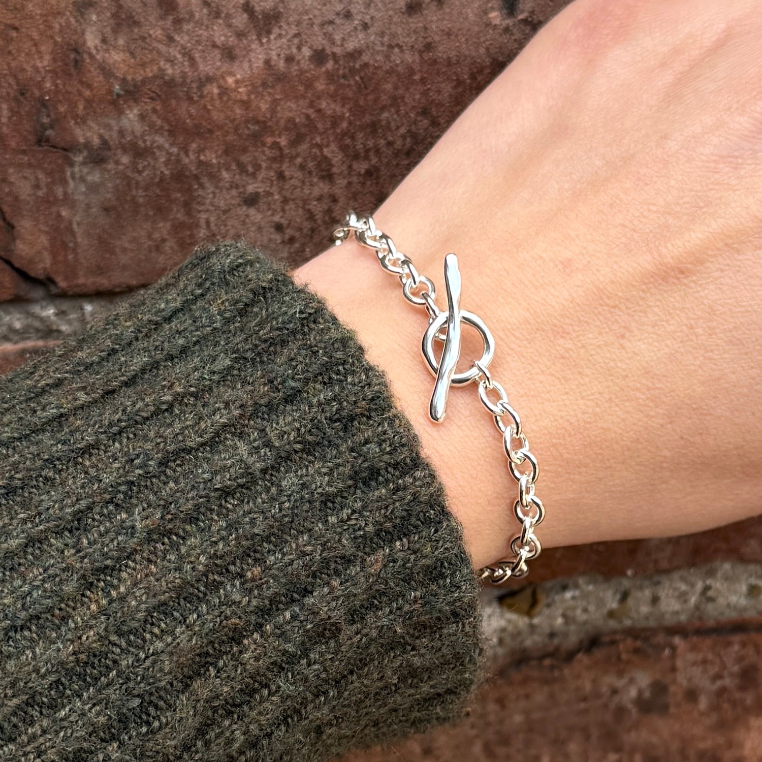 Tidal Toggle Bracelet - Sterling Silver