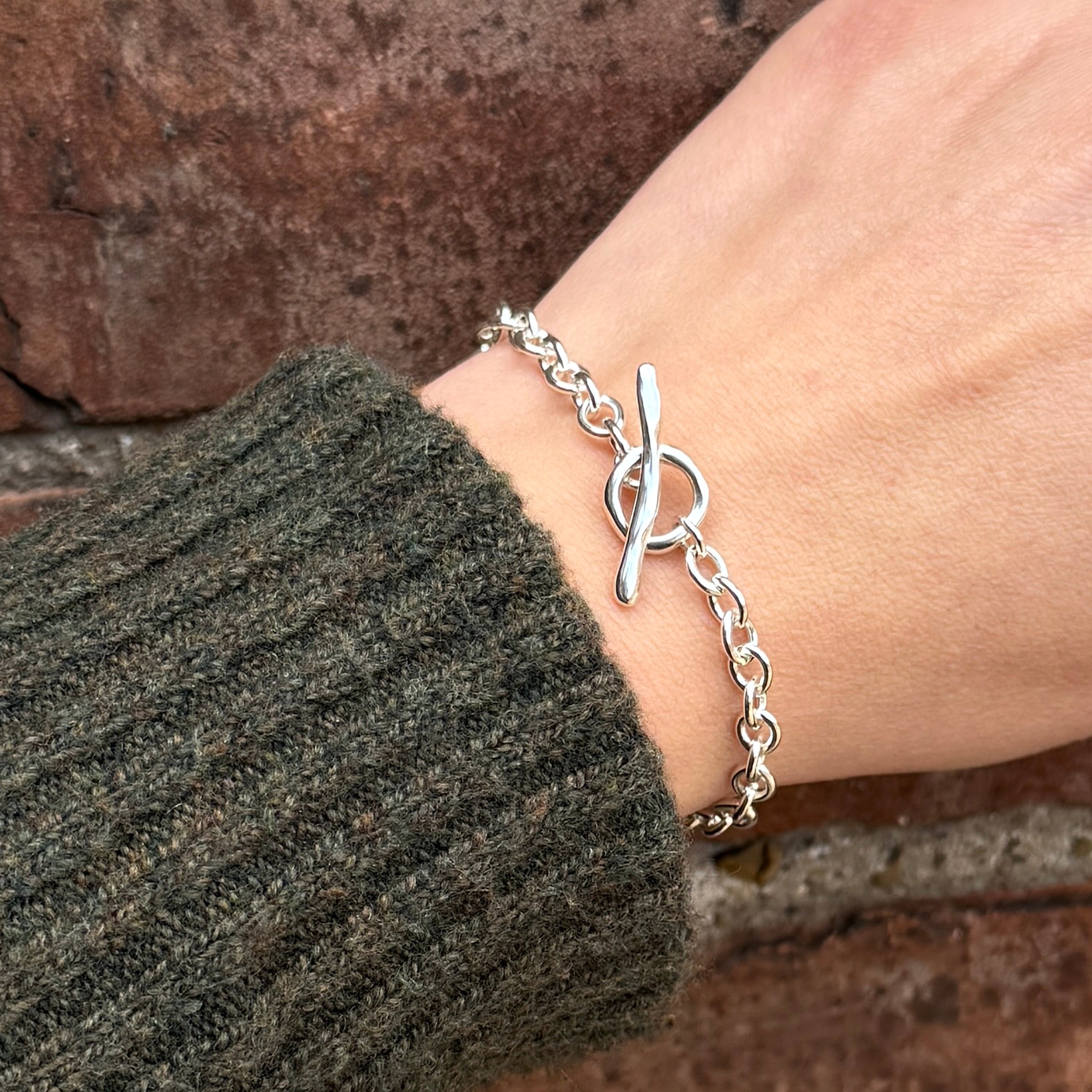 Tidal Toggle Bracelet - Sterling Silver
