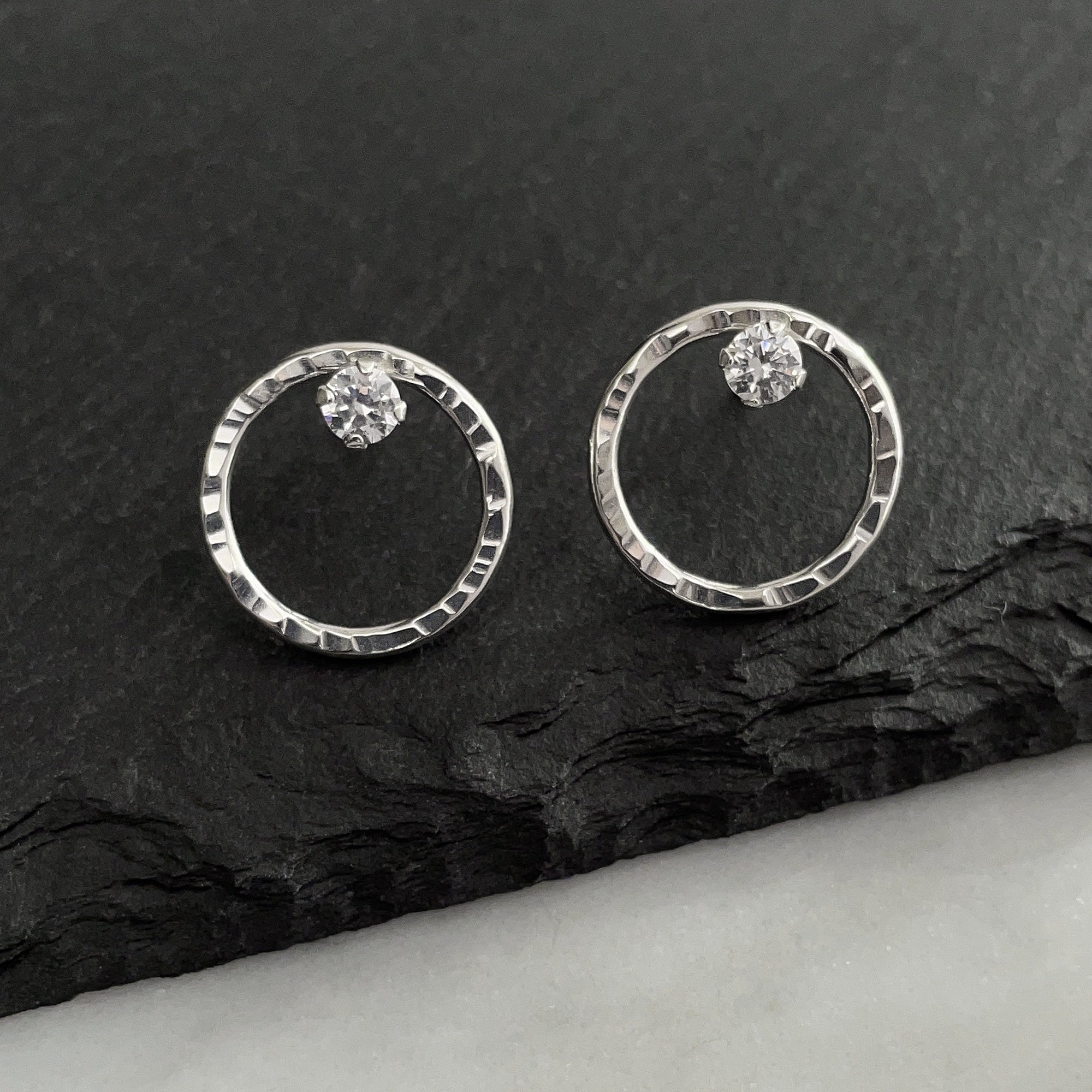 Eclipse Studs - Classic - Bright Sterling