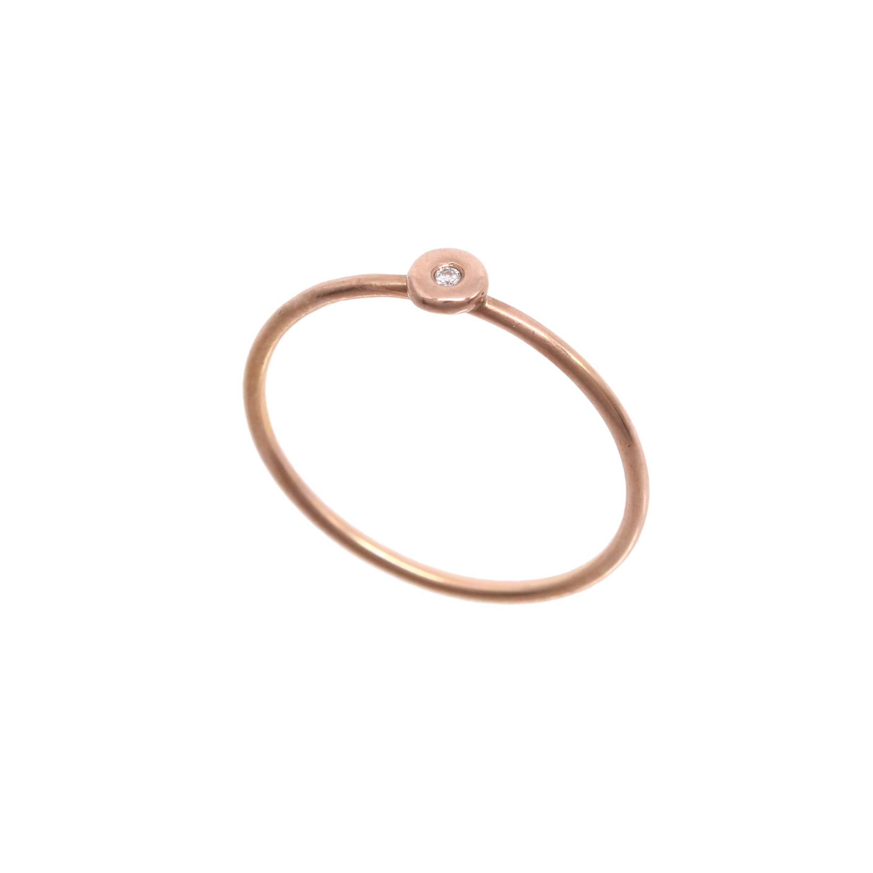 Starlight Ring Tiny - 14K Rose Gold & Diamond