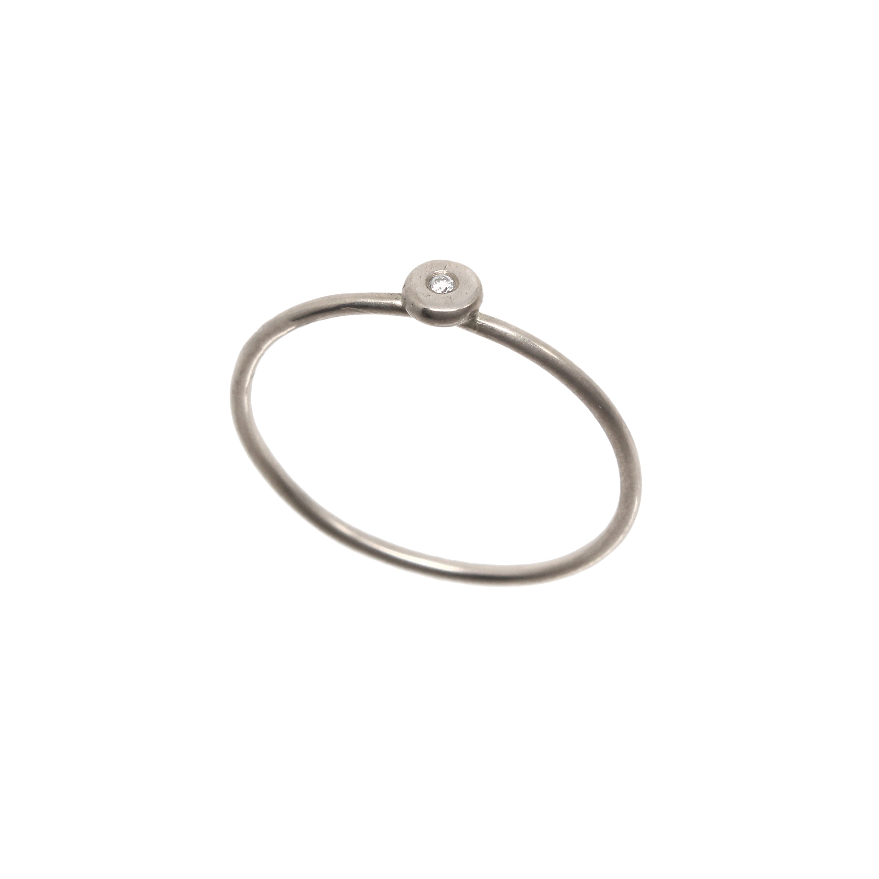 Starlight Ring Tiny - 14K Palladium White Gold & Diamond