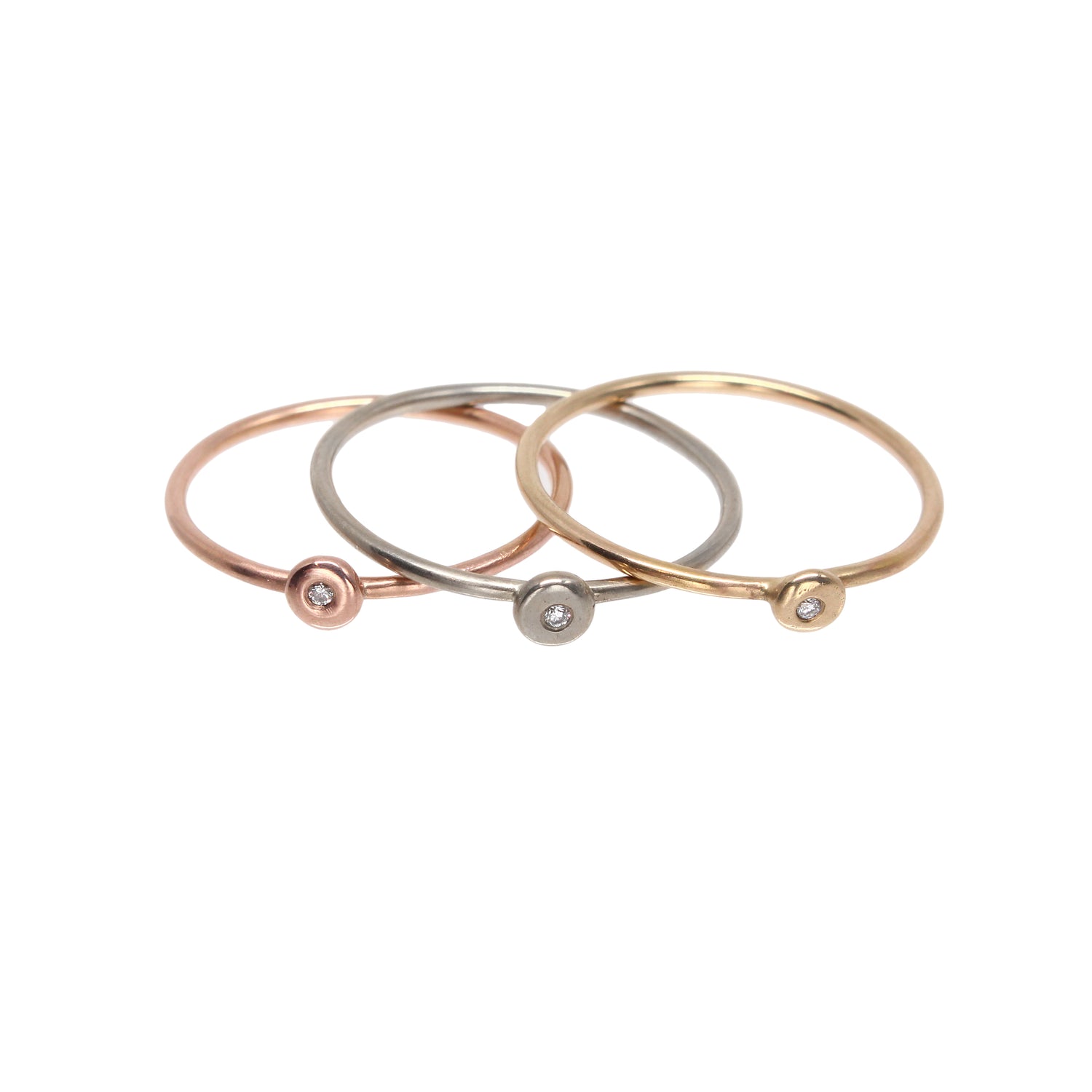 Starlight Ring Tiny - 14K Palladium White Gold & Diamond