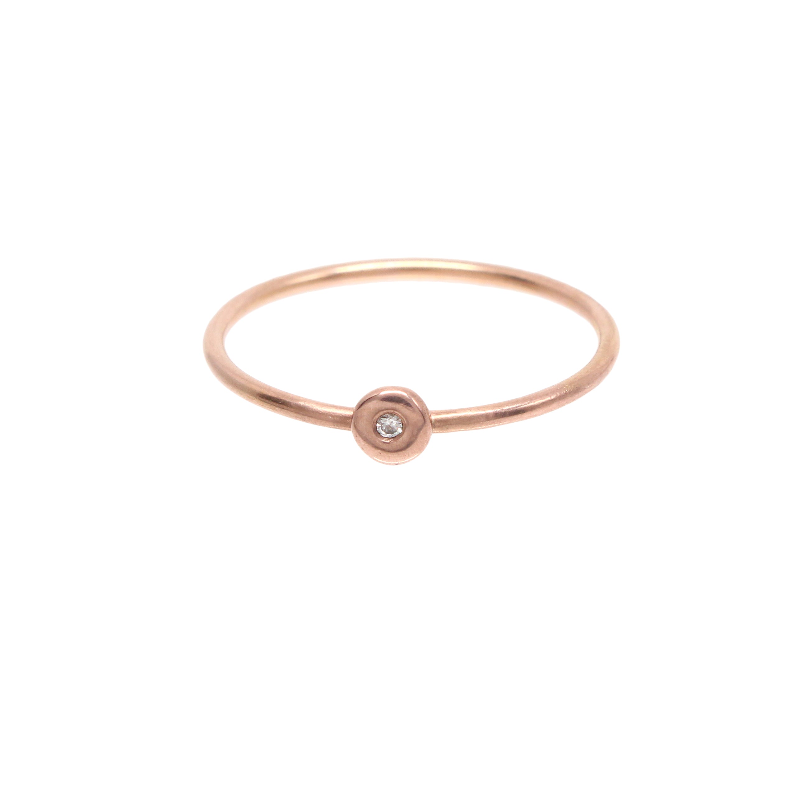 Starlight Ring Tiny - 14K Rose Gold & Diamond