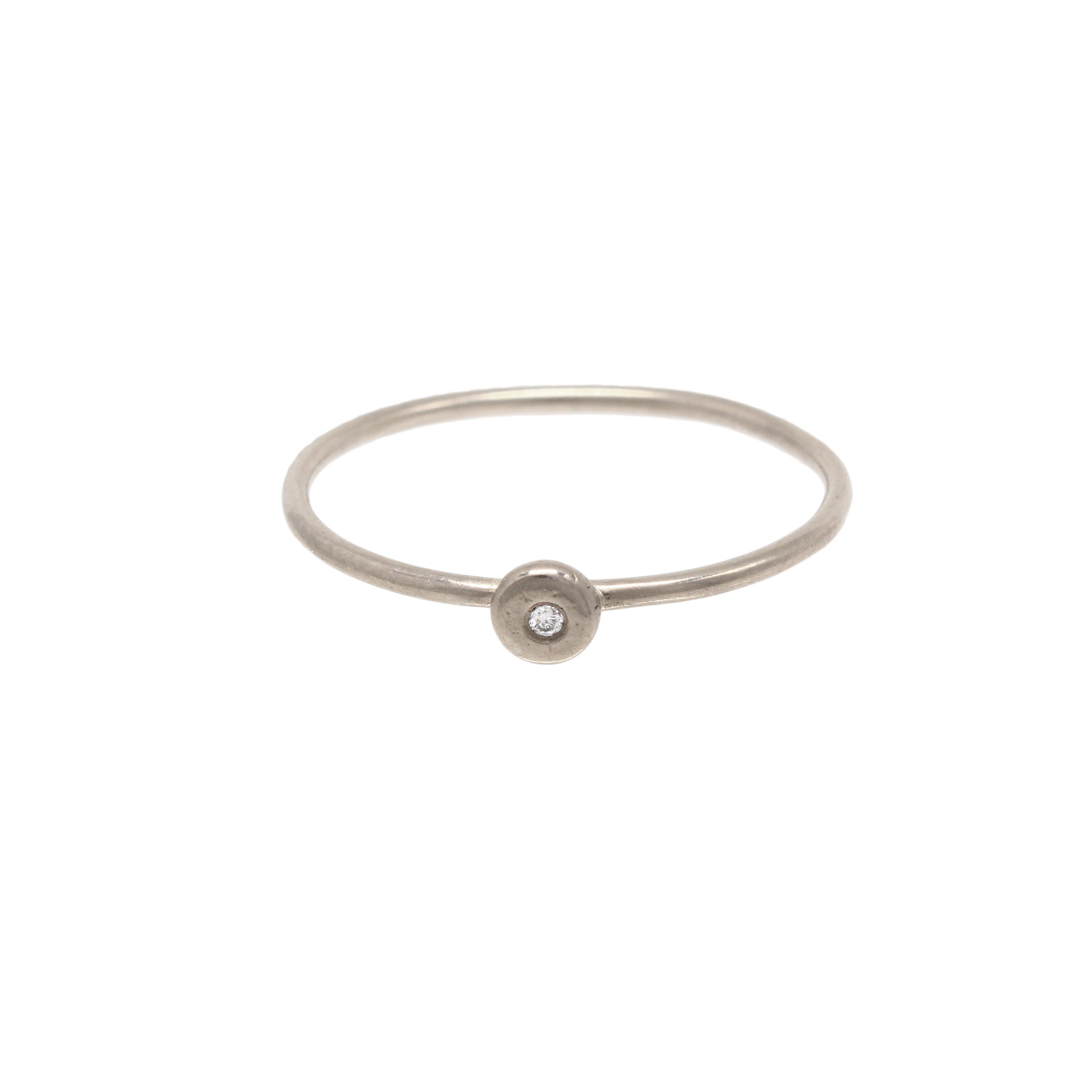 Starlight Ring Tiny - 14K Palladium White Gold & Diamond