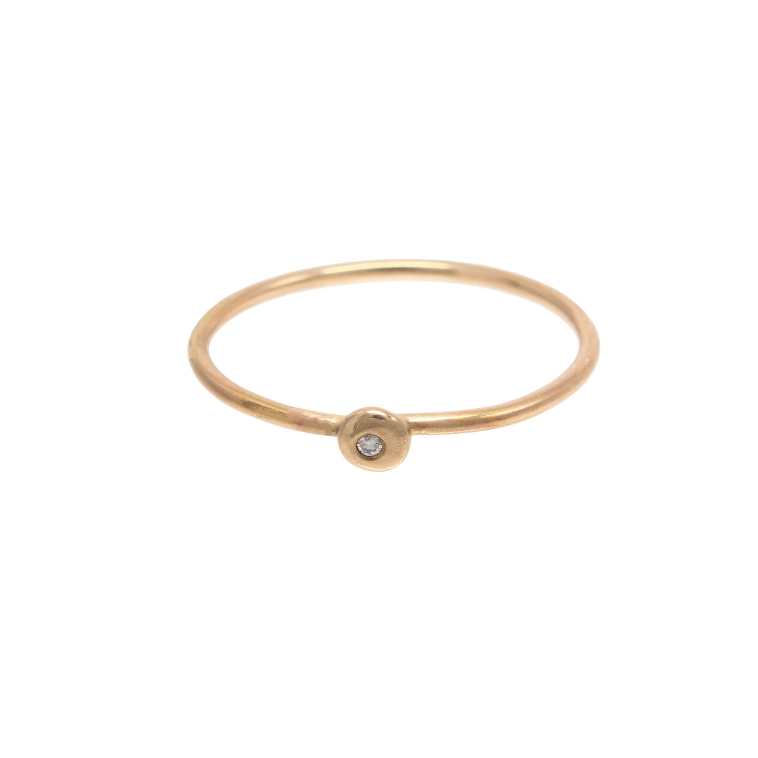 Starlight Ring Tiny - 14K Yellow Gold & Diamond