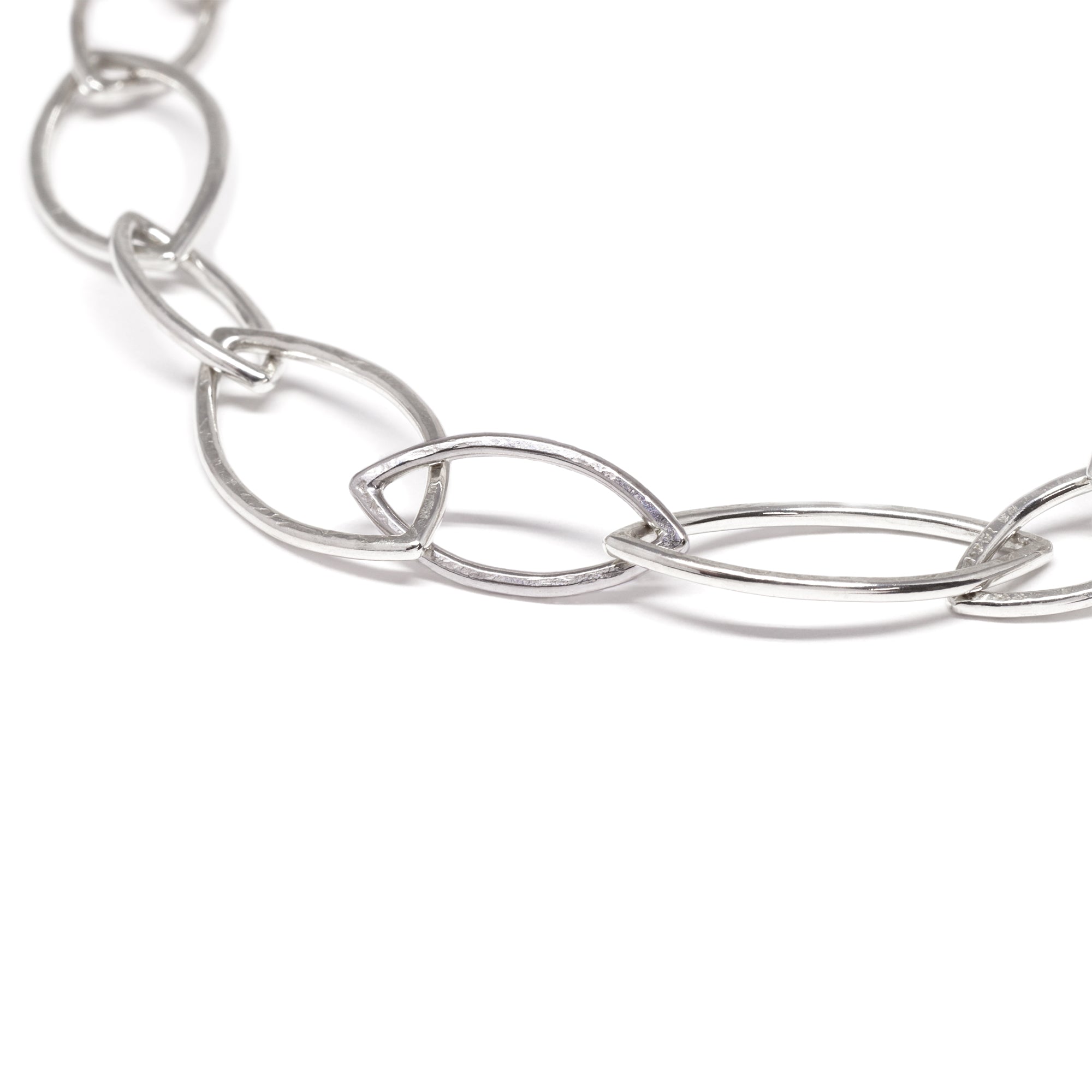 Grow Leaf Bracelet - Bright Sterling