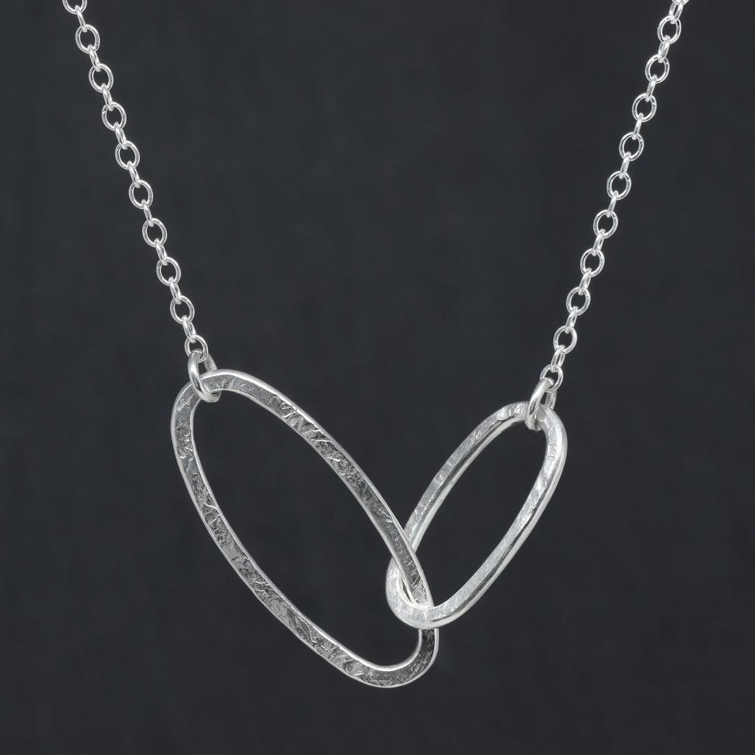 Aperture Link Necklace - Bright Sterling