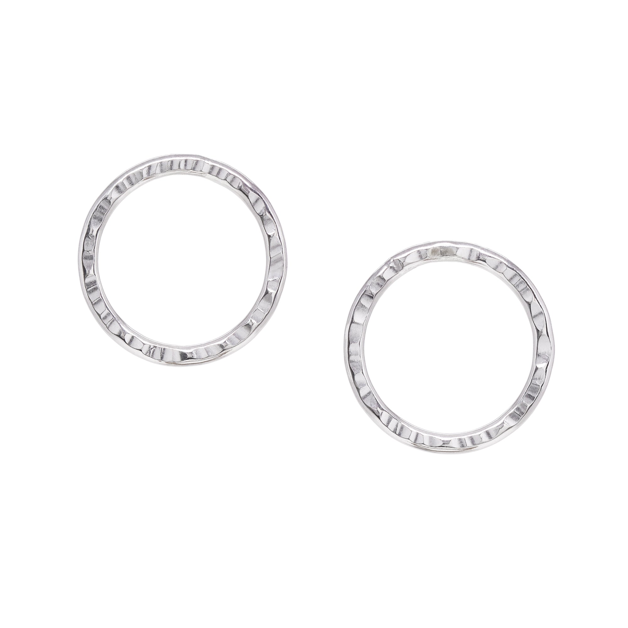Eclipse Studs - Bright Sterling Moonbeam