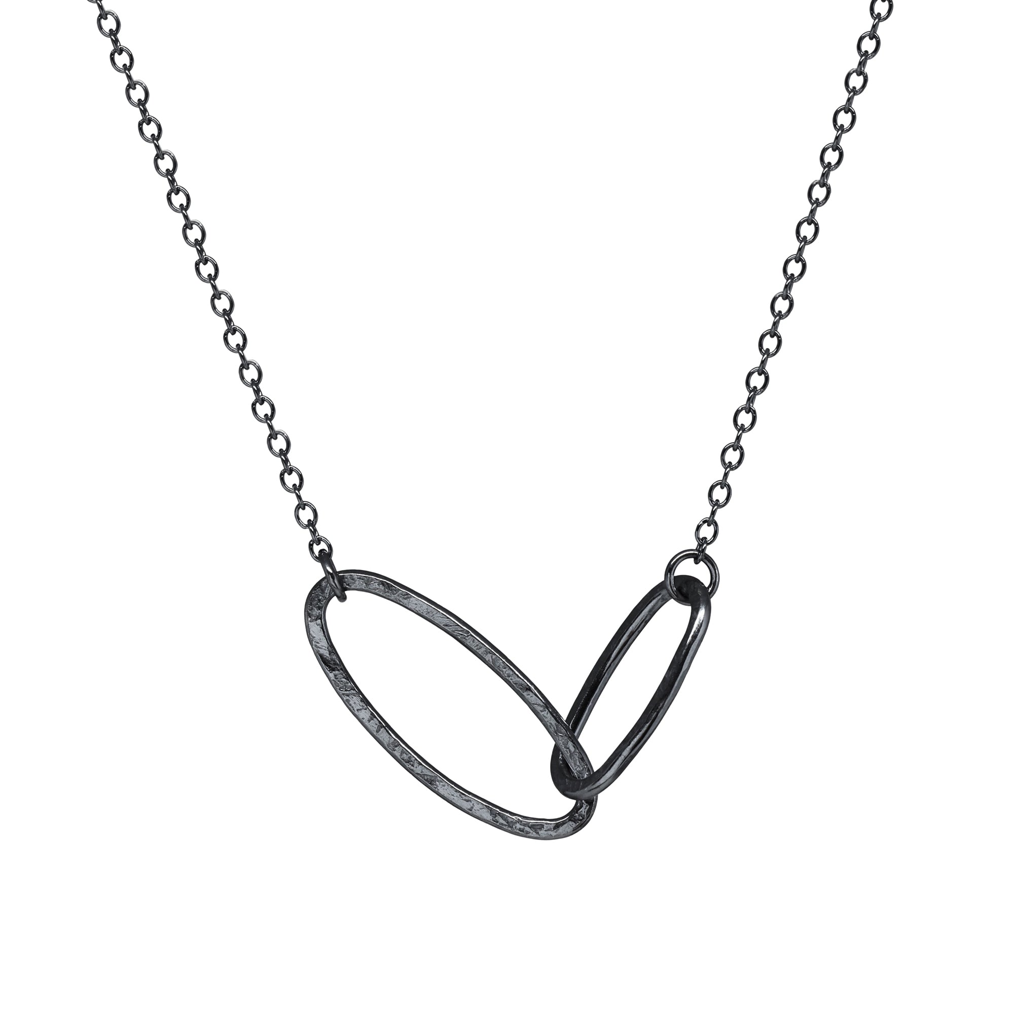 Aperture Link Necklace - Dark Sterling