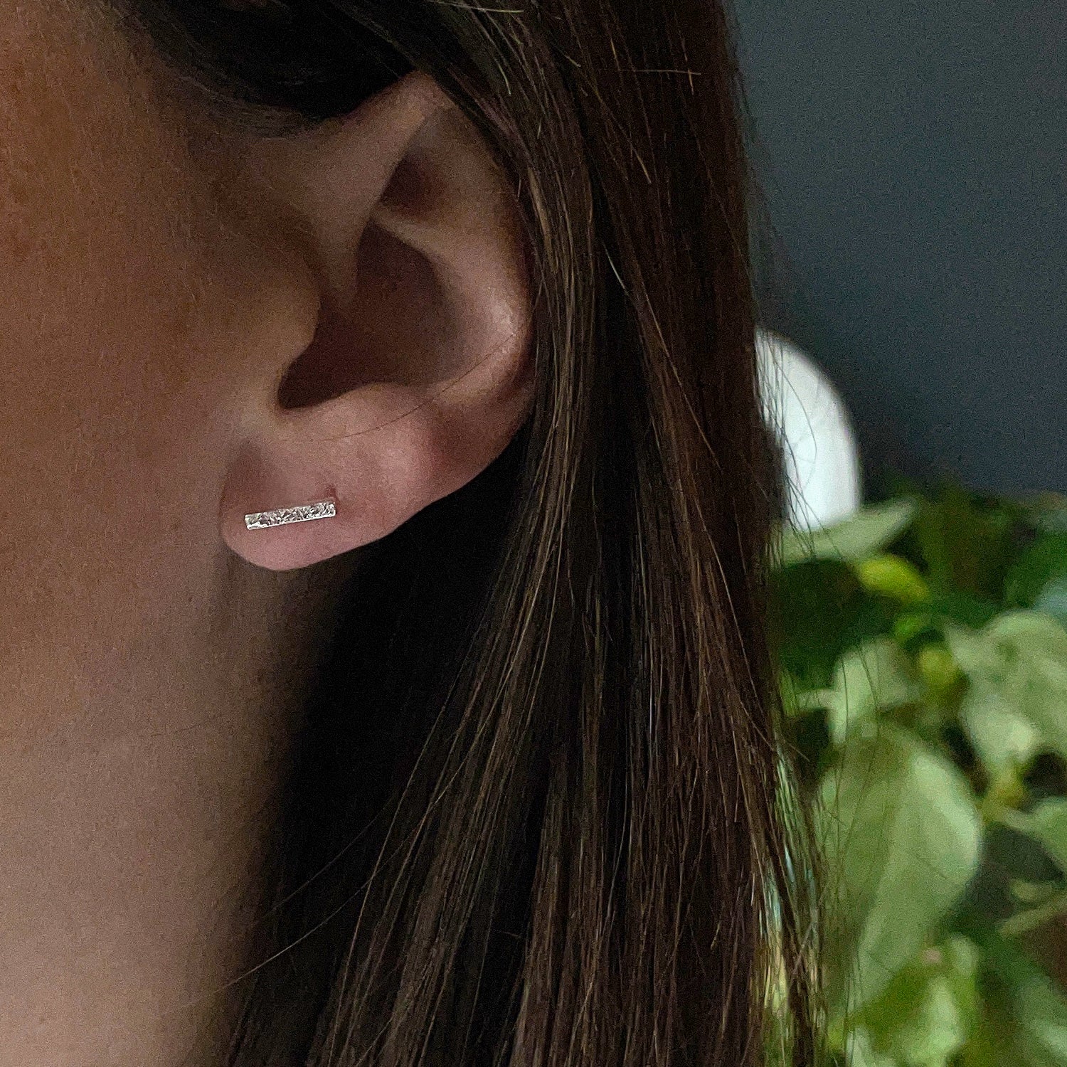 Terrain Bar Studs - Small - Bright Sterling