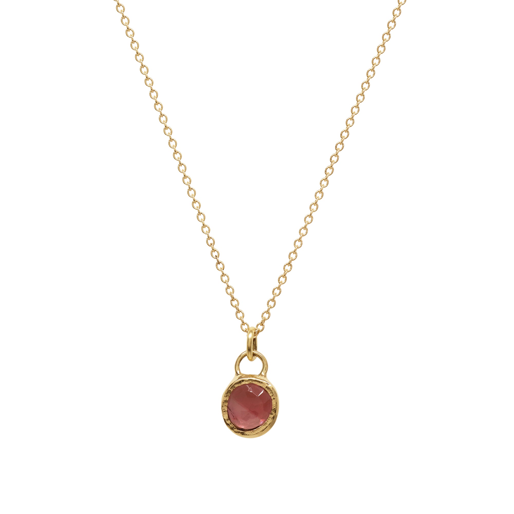 Balance Necklace - 14K Gold - Pink Tourmaline