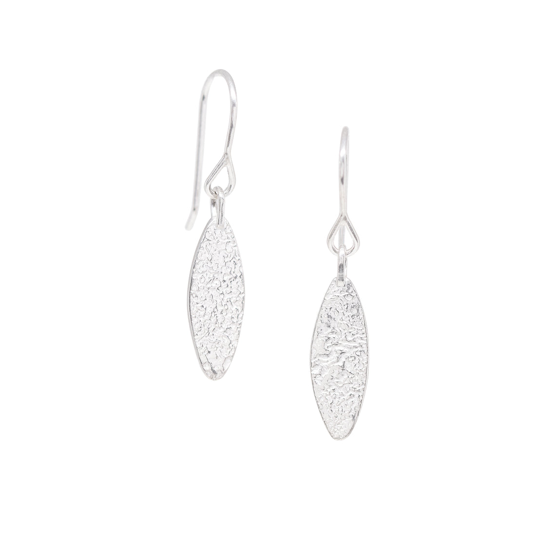Basalt Earrings - Bright Sterling
