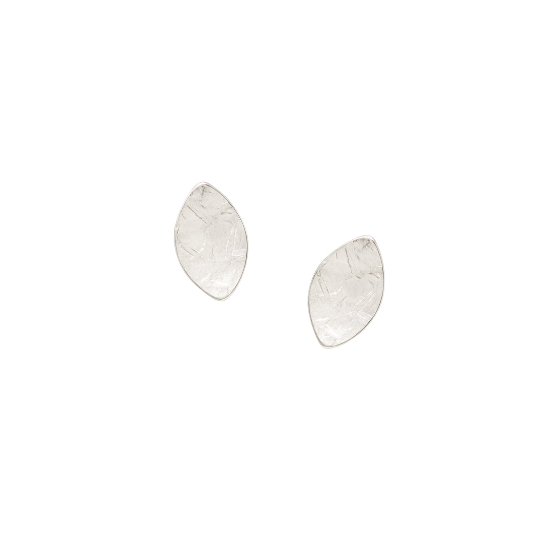 Canyon Leaf Studs - Bright Sterling