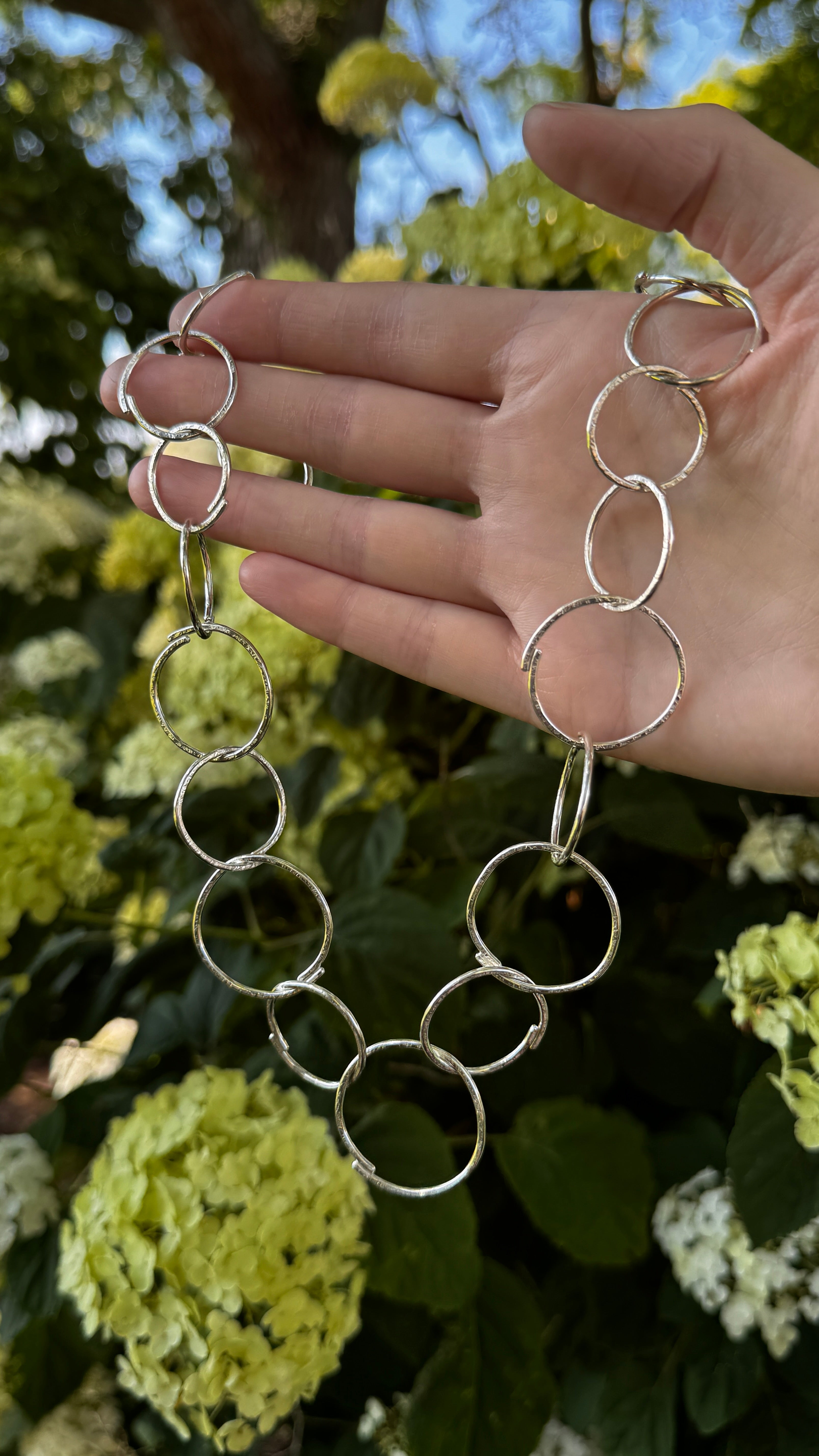 Sketch Large Links Full Chain Necklace - Sterling