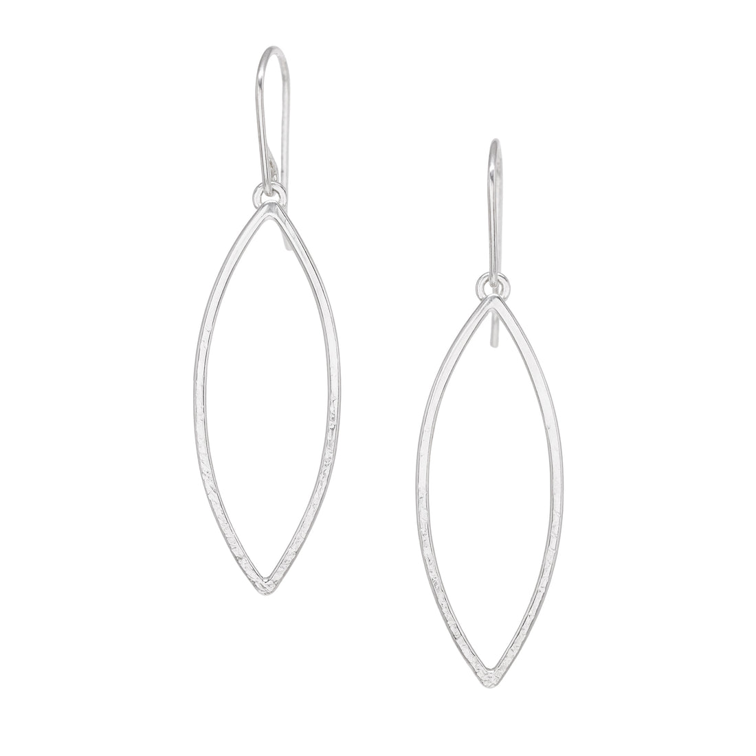 Leaf Earrings - Bright Sterling