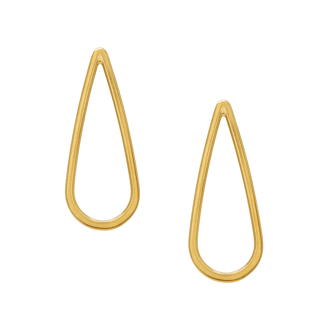 Teardrop Studs - Large - Vermeil