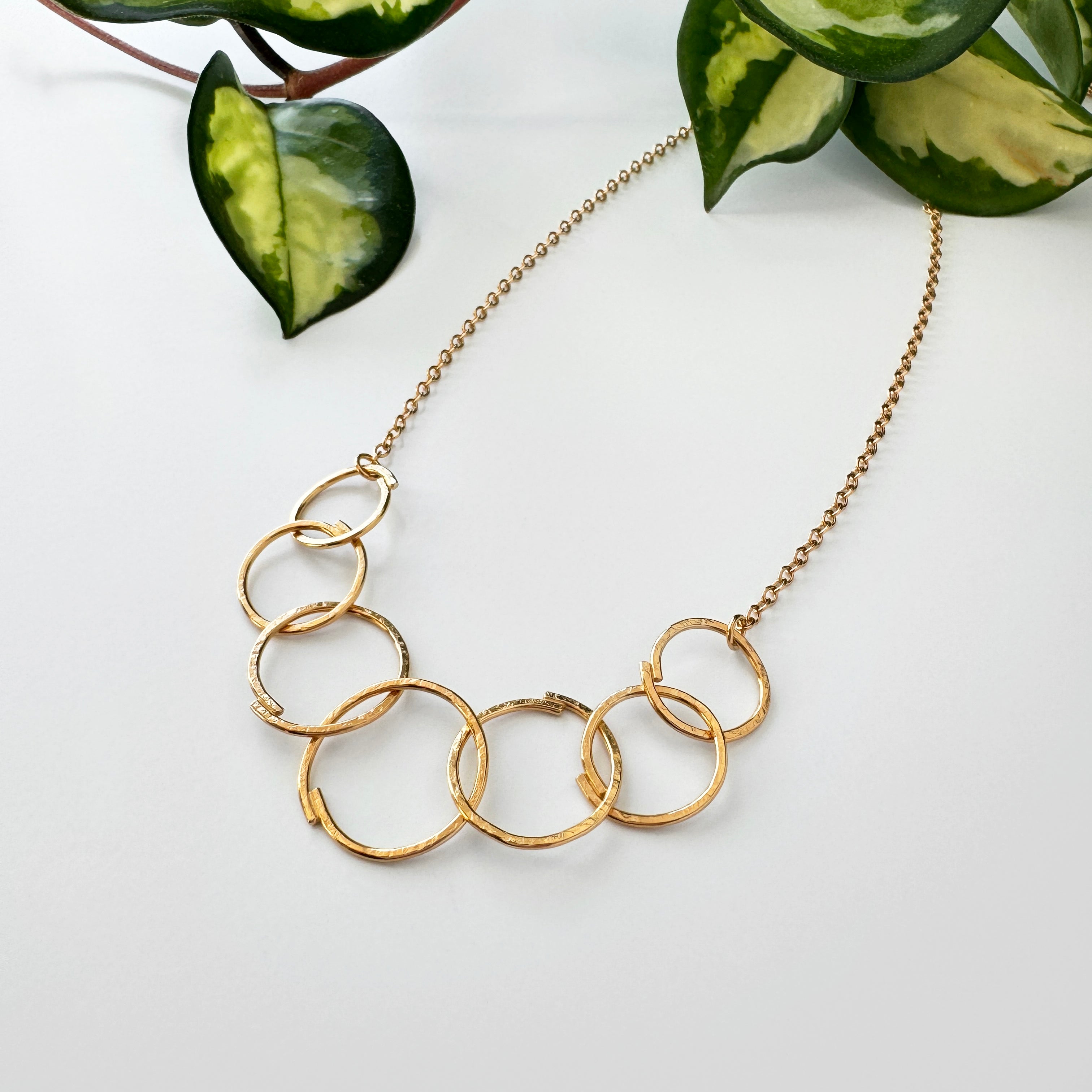 Sketch Large Links Necklace - Vermeil