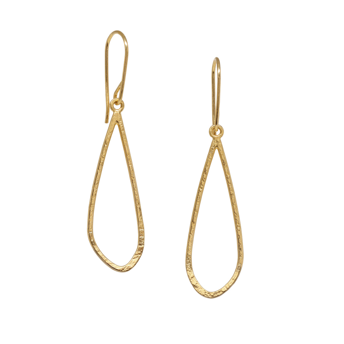 Petal Earrings - Long - Vermeil