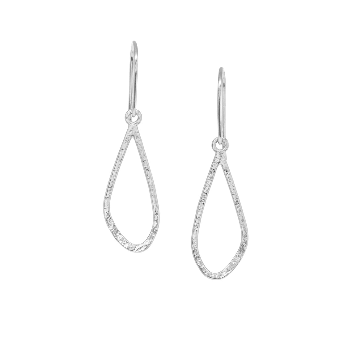 Petal Earrings - Short - Bright Sterling