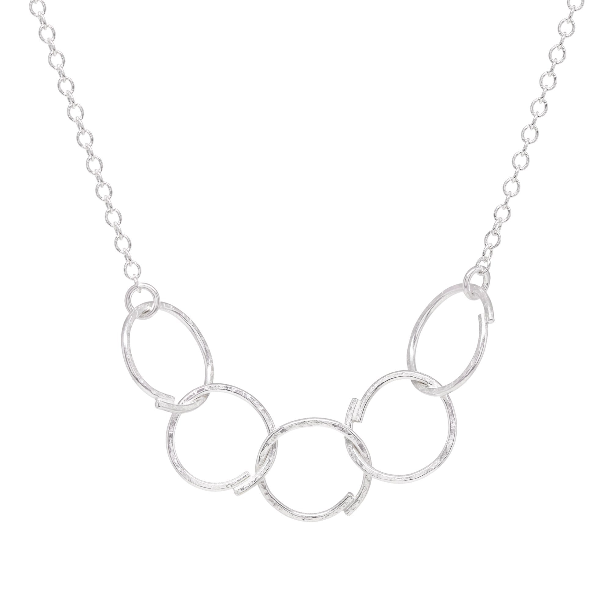 Sketch Links Necklace - Bright Sterling