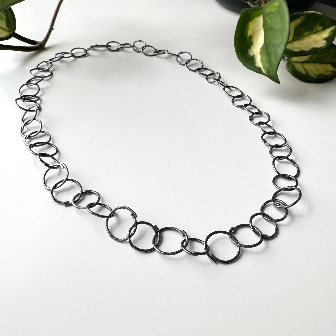 Sketch Full Chain Necklace - Sterling