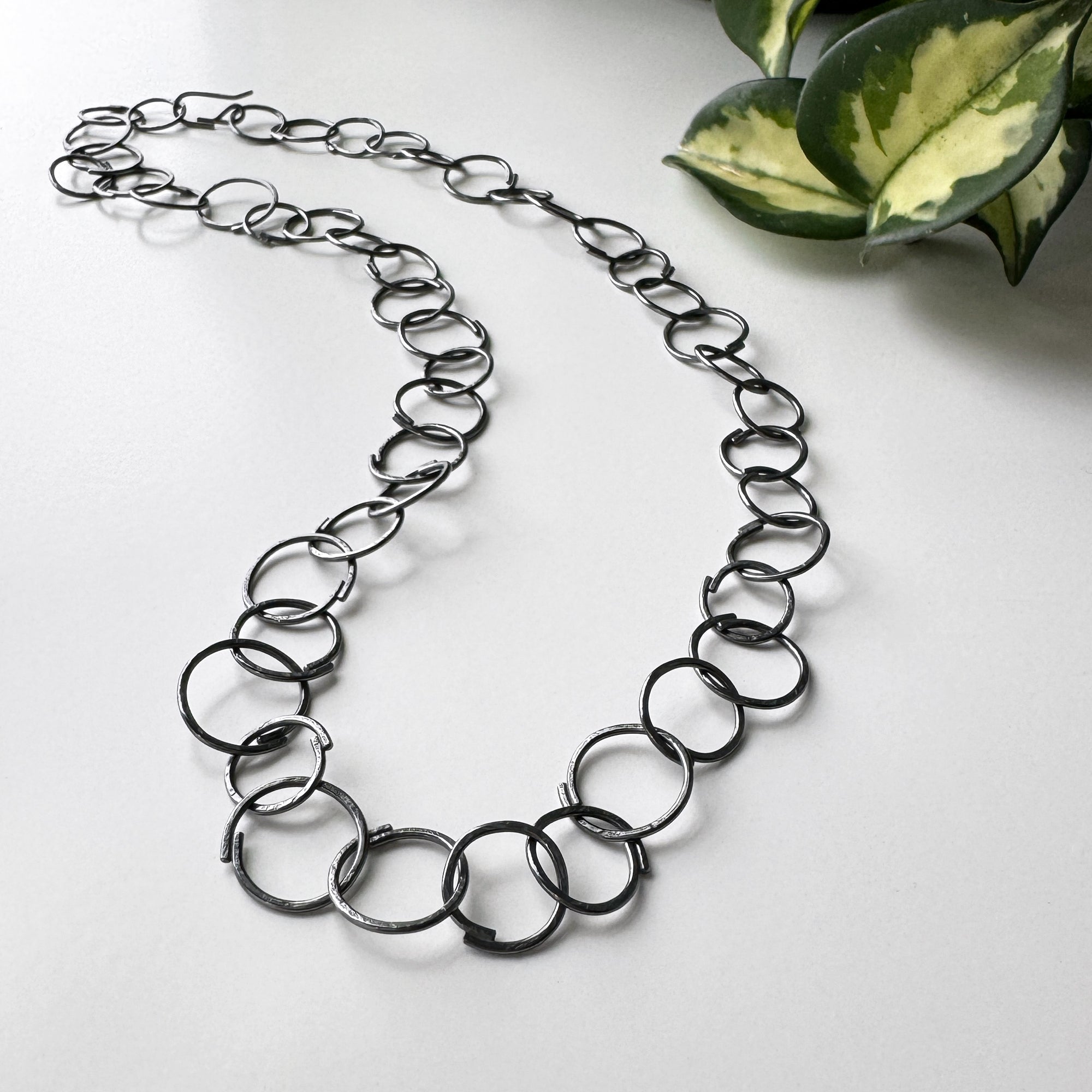 Sketch Full Chain Necklace - Sterling