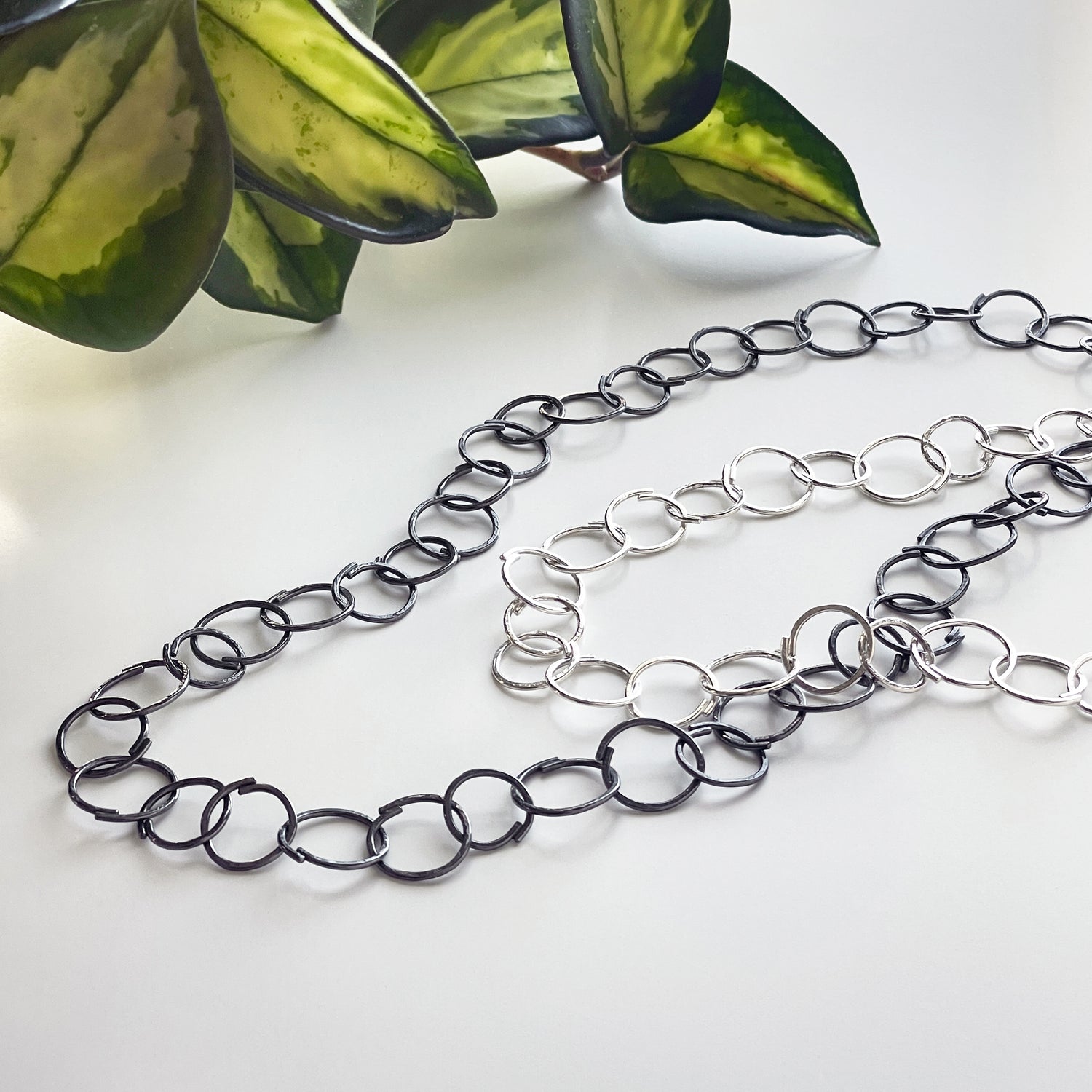 Sketch Full Chain Necklace - Sterling