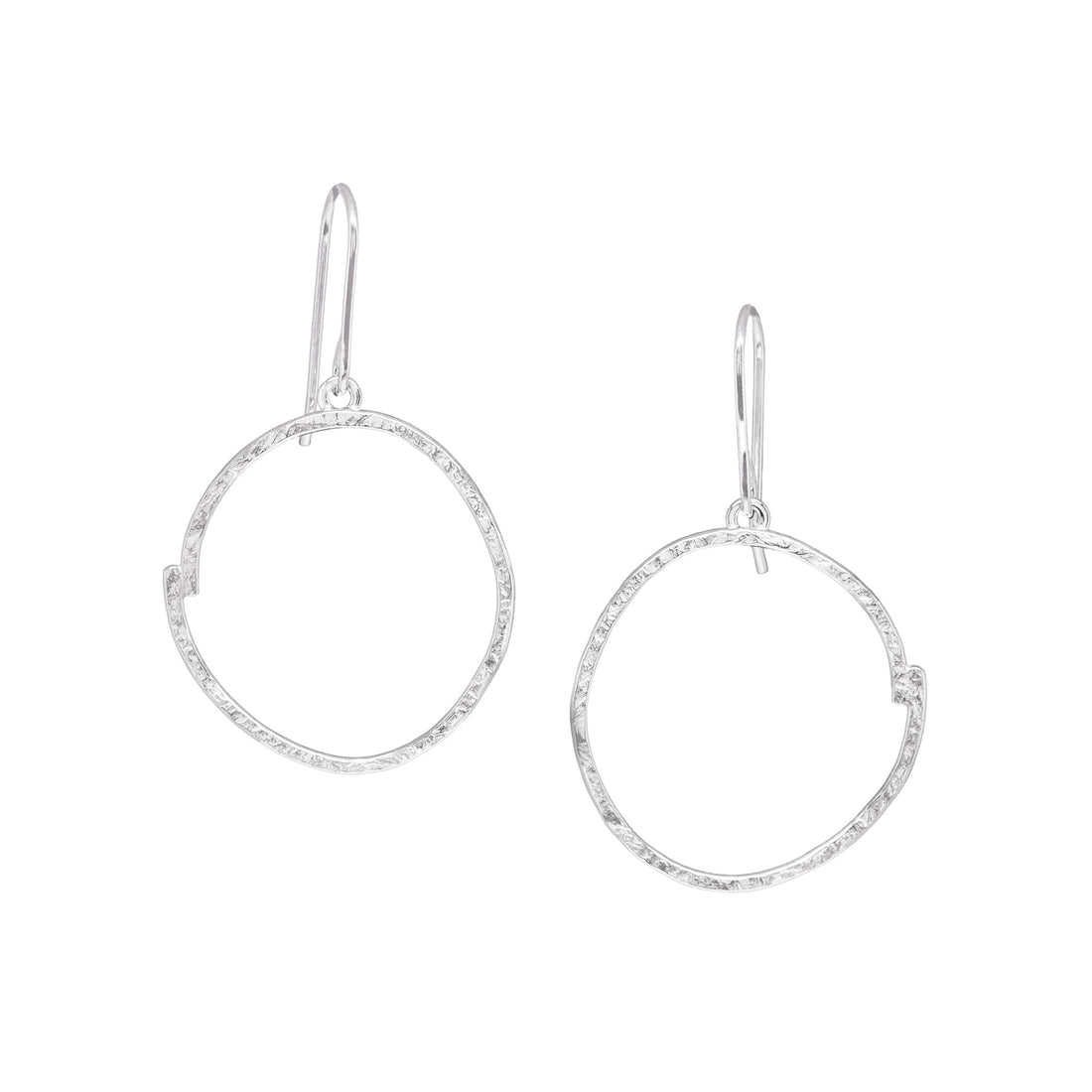 Sketch Earrings - Medium - Bright Sterling