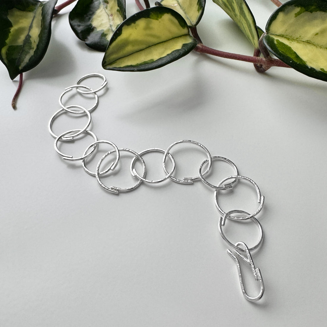 Sketch Large Links Bracelet - Sterling