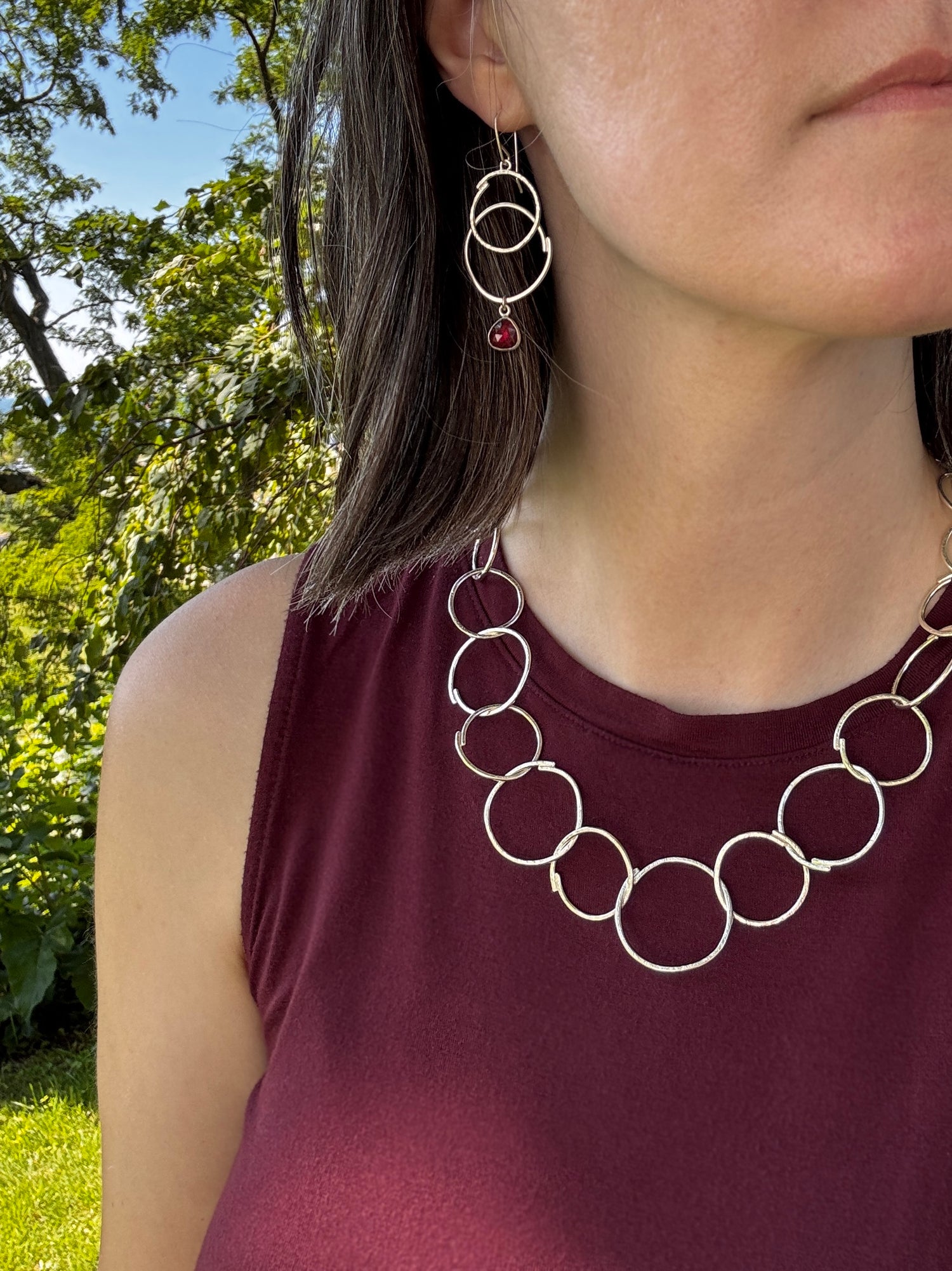 Sketch Large Links Full Chain Necklace - Sterling