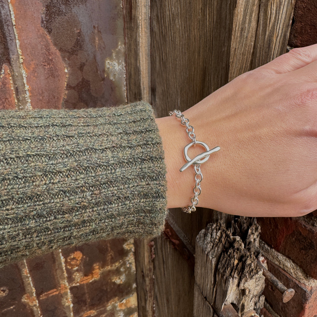 Tidal Linked Bracelet - Sterling Silver