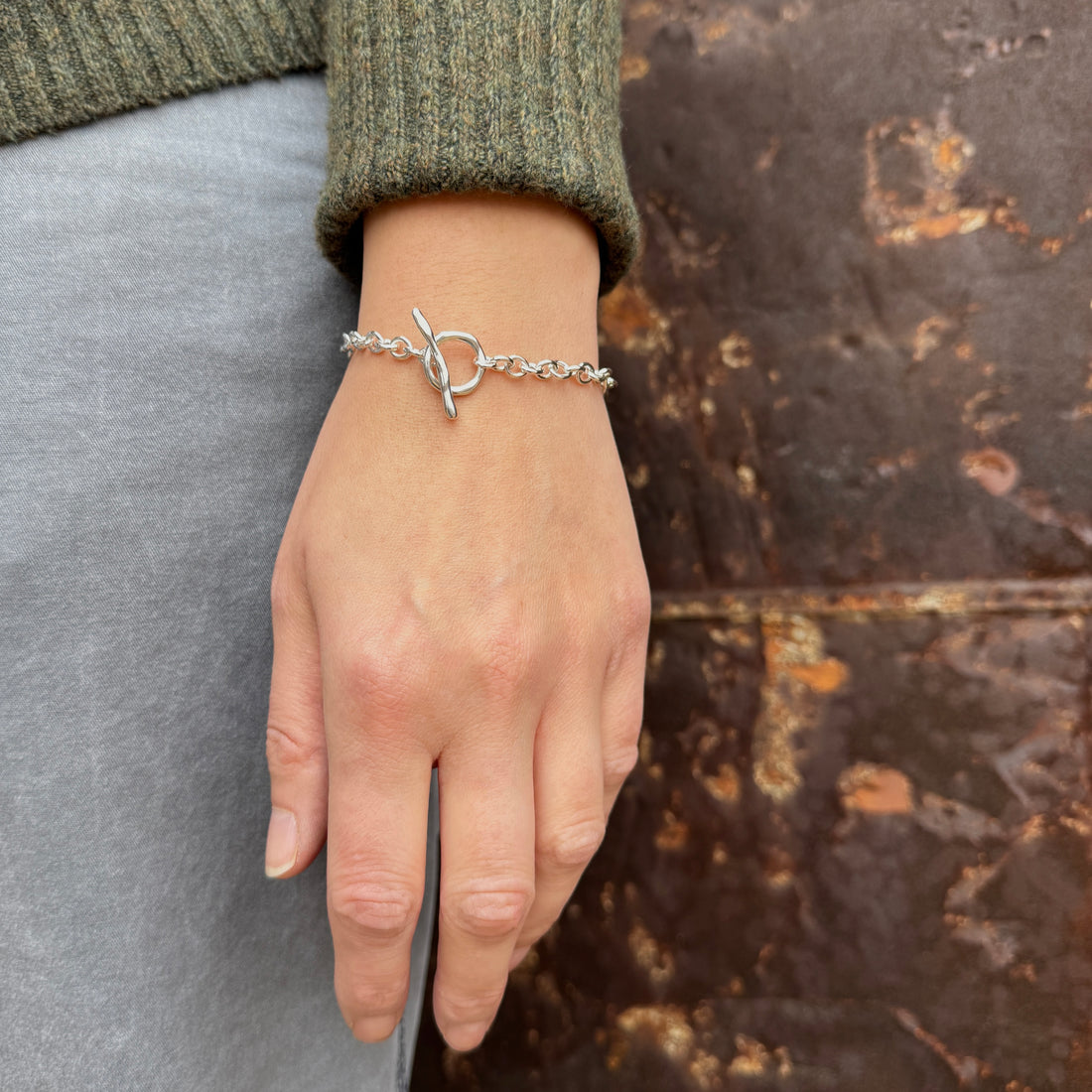 Tidal Toggle Bracelet - Sterling Silver