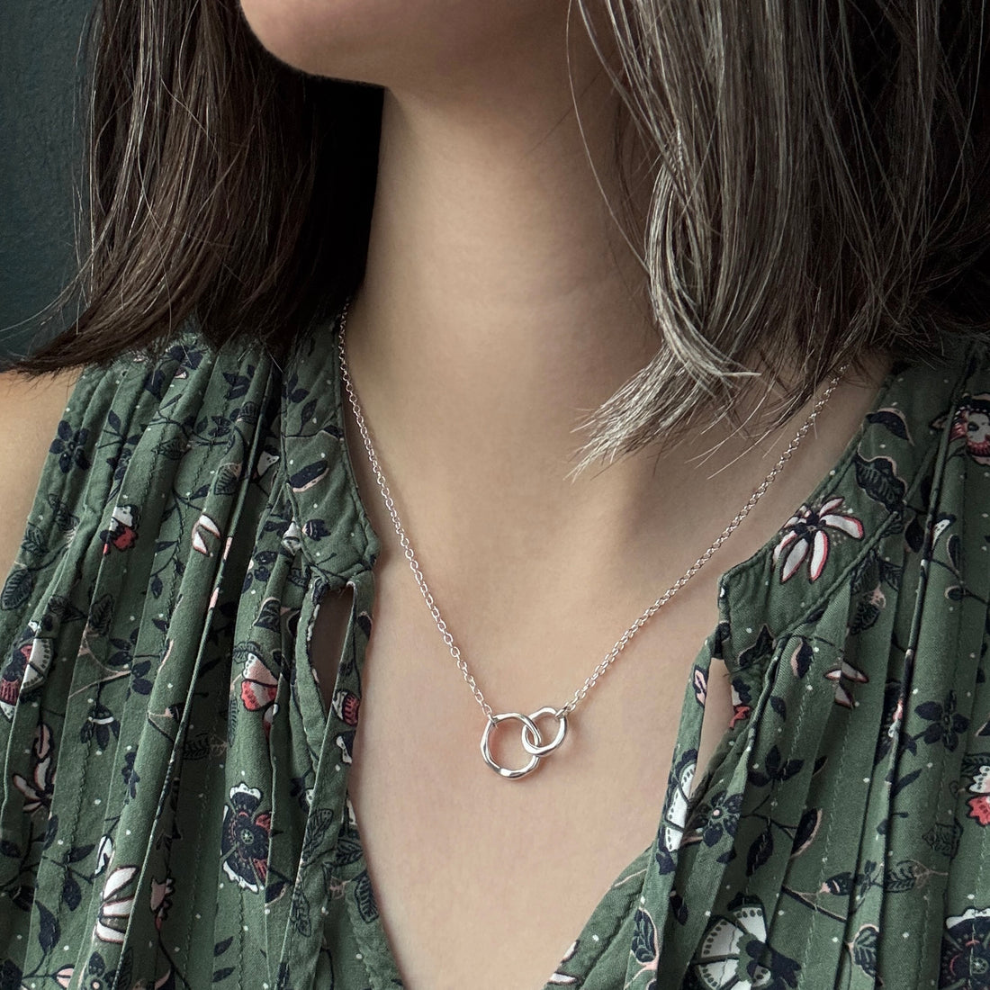 Tidal Unity Necklace - Bright Sterling Silver