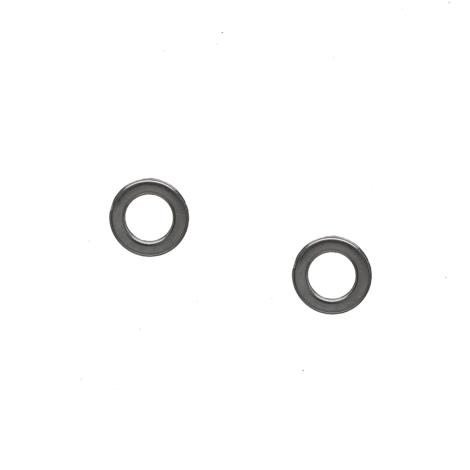 Simple Circle Studs - Dark Sterling