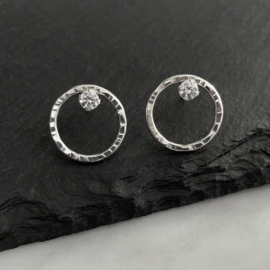 Eclipse Studs - Classic - Bright Sterling