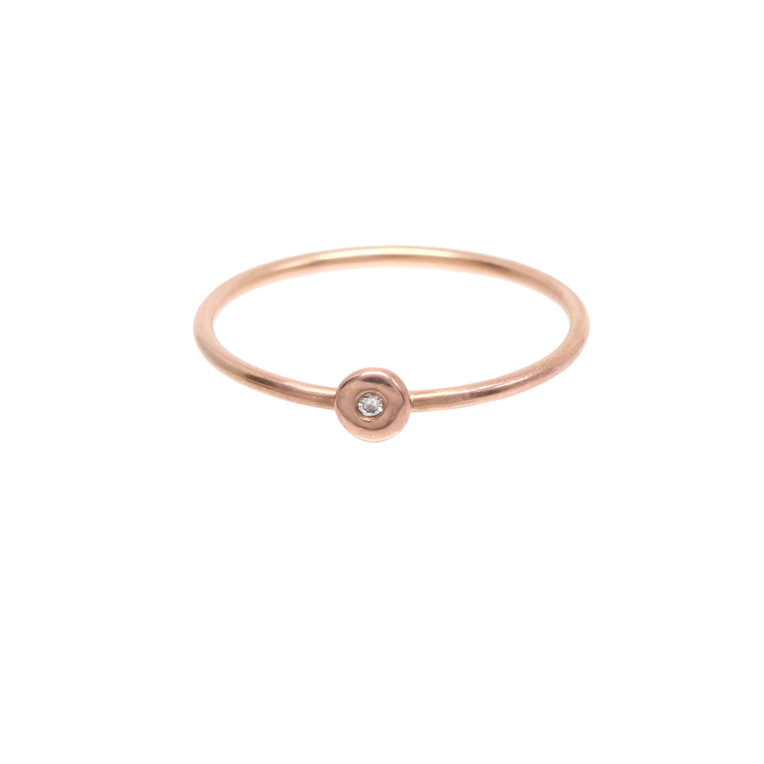 Starlight Ring Tiny - 14K Rose Gold &amp; Diamond