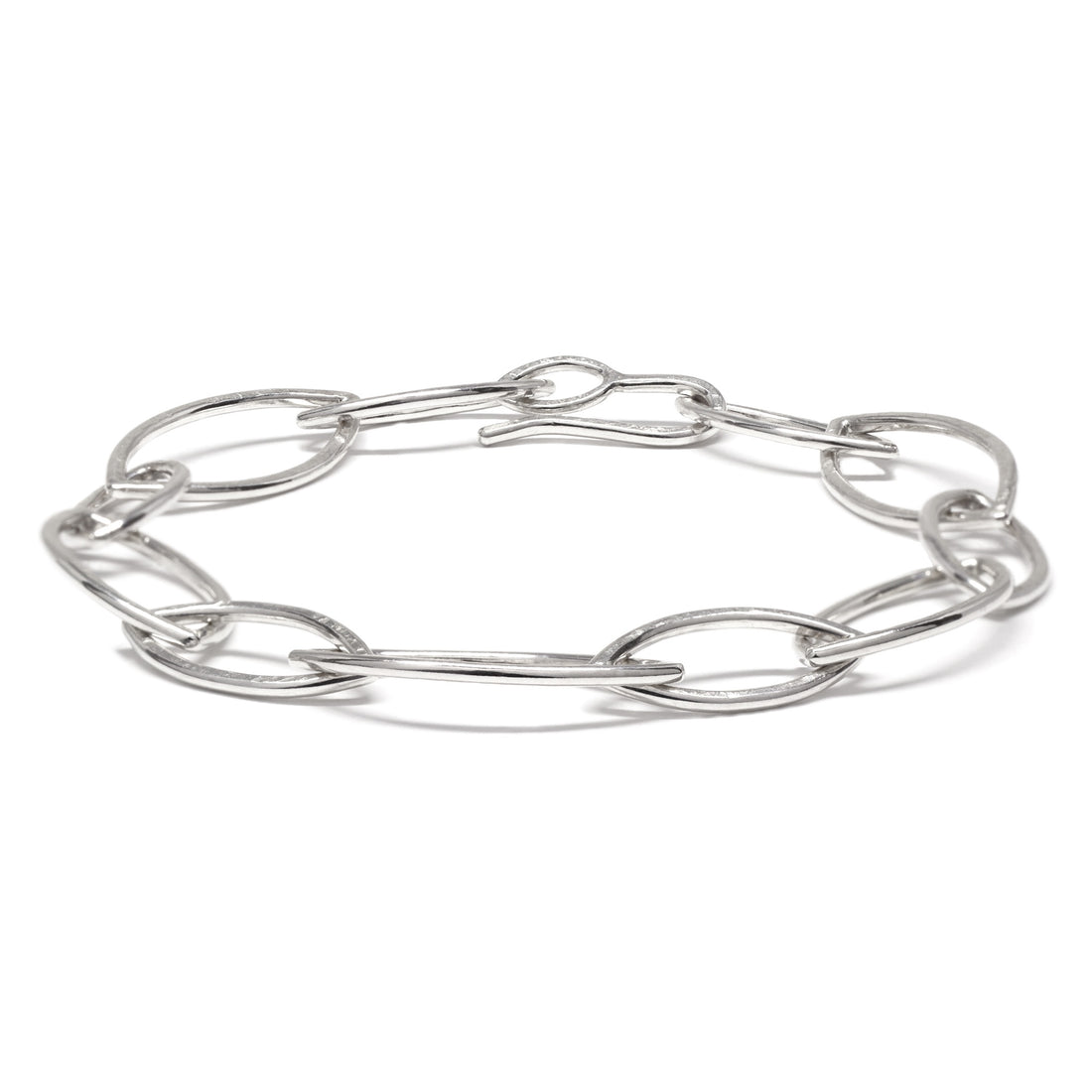 Grow Leaf Bracelet - Bright Sterling