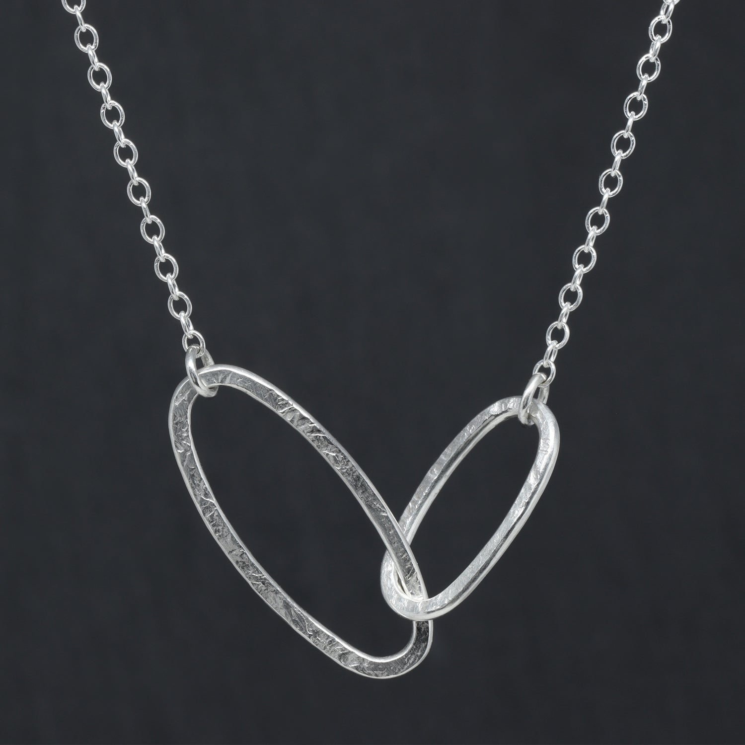 Aperture Link Necklace - Bright Sterling
