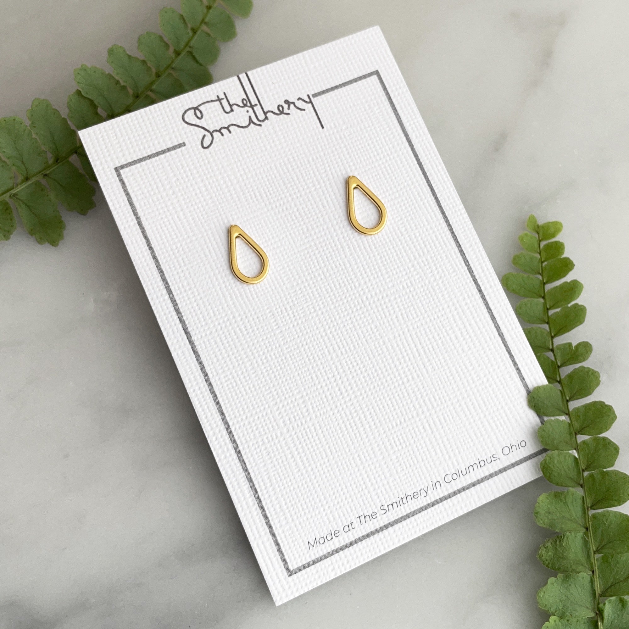 Teardrop Studs - Mini - Vermeil